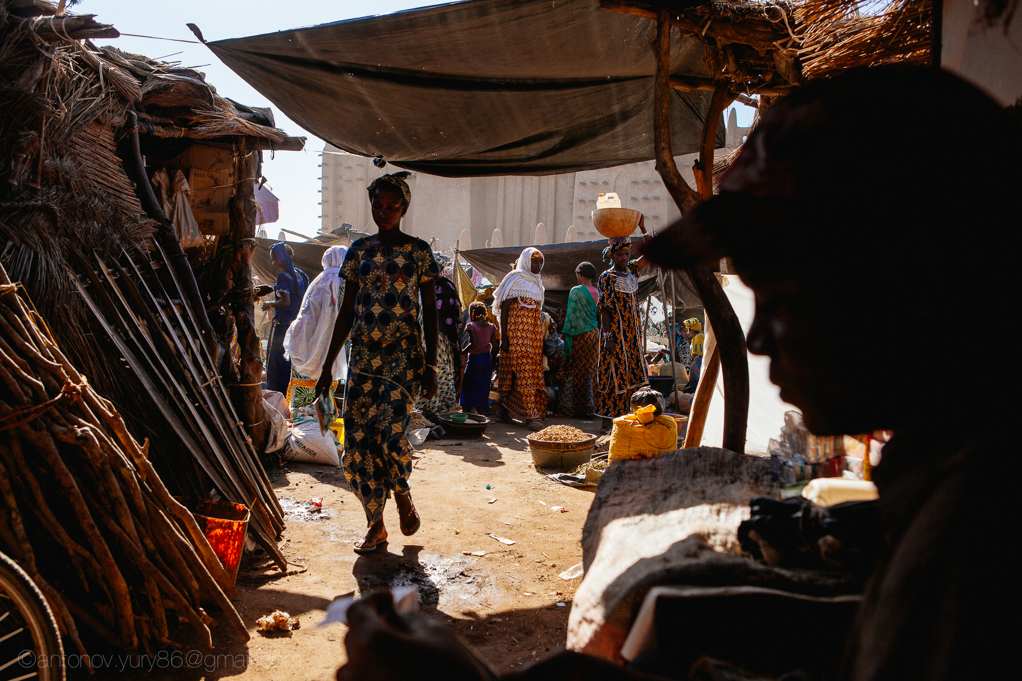 Grande mercato in Djenné, in Mali