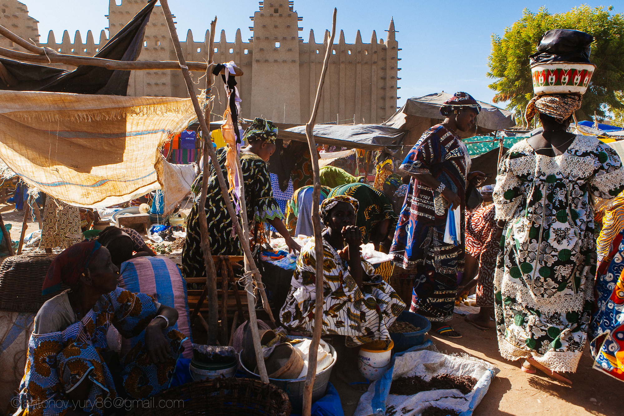 Grande mercato in Djenné, in Mali