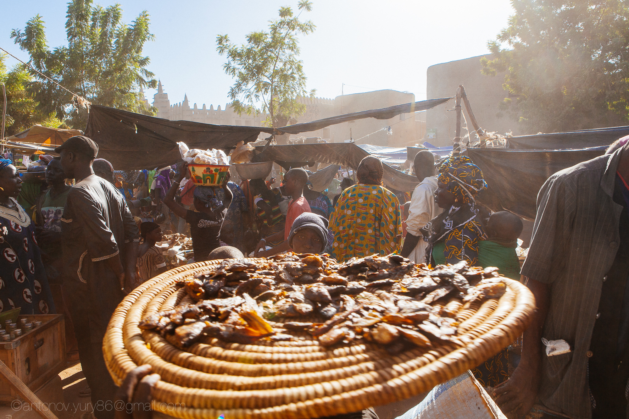 Grande mercato in Djenné, in Mali