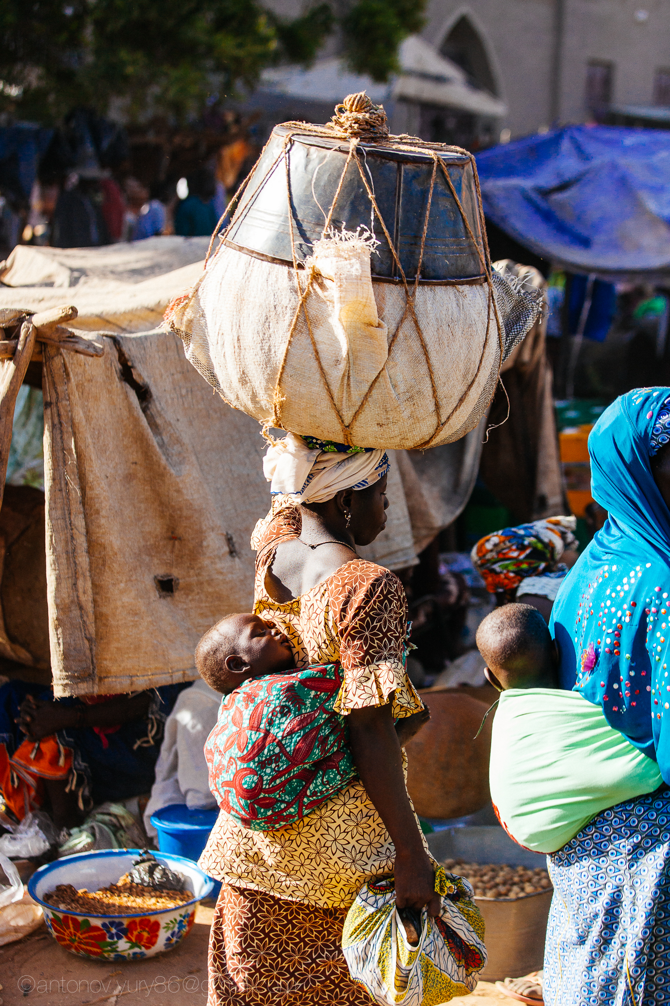 Grande mercato in Djenné, in Mali