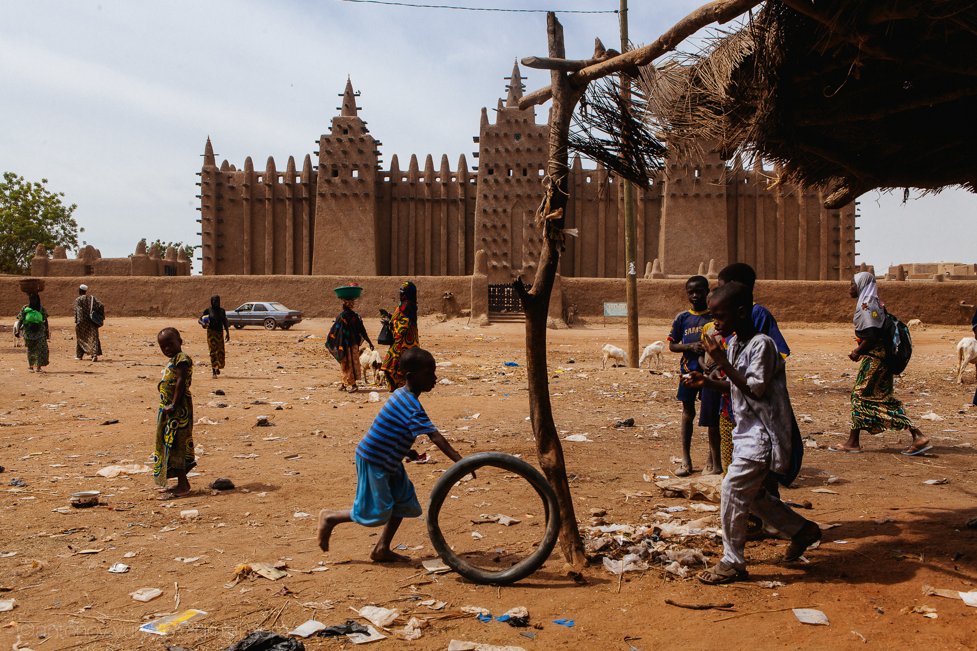 Grande mercato in Djenné, in Mali