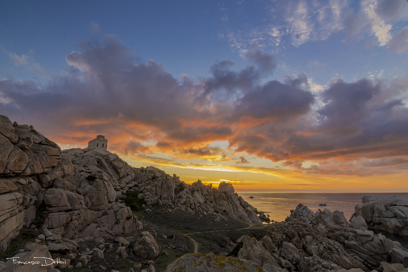 Sunset at Capo Testa
