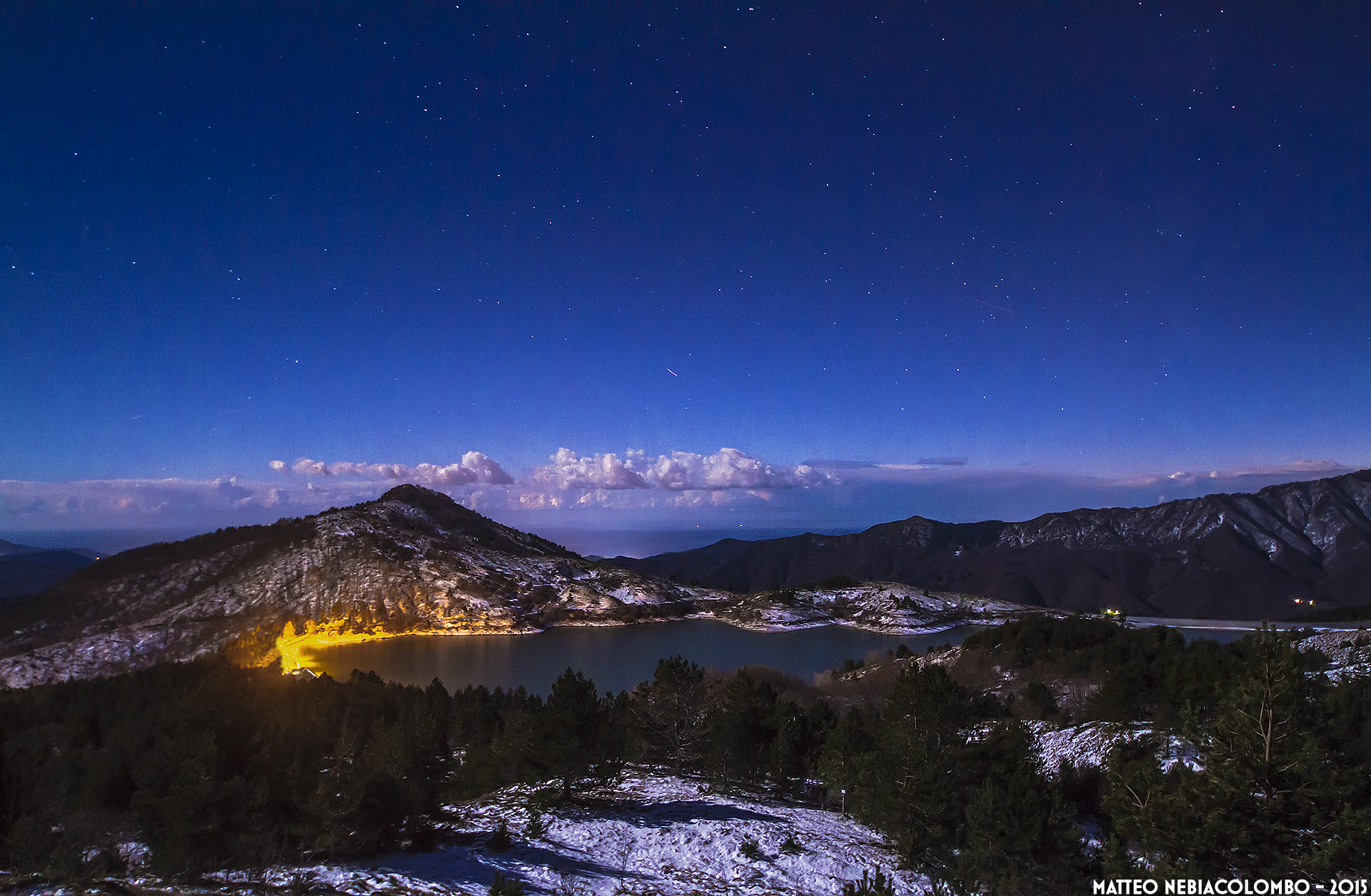 First snow in Giacopiane