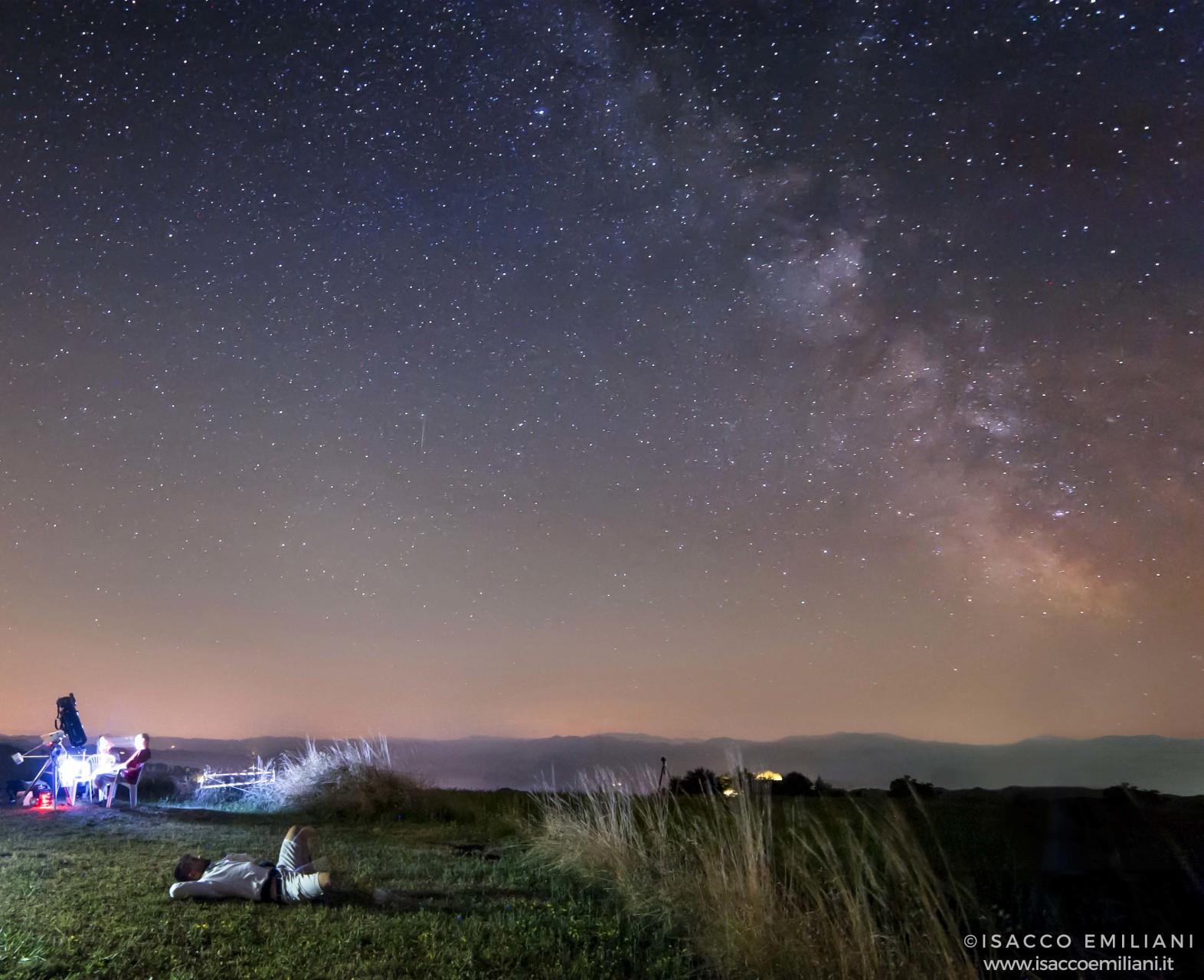 Vista Notturna a Monte Romano