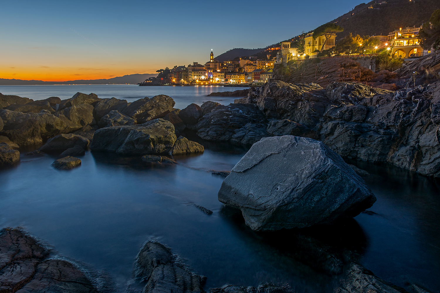 Bogliasco and the cliff