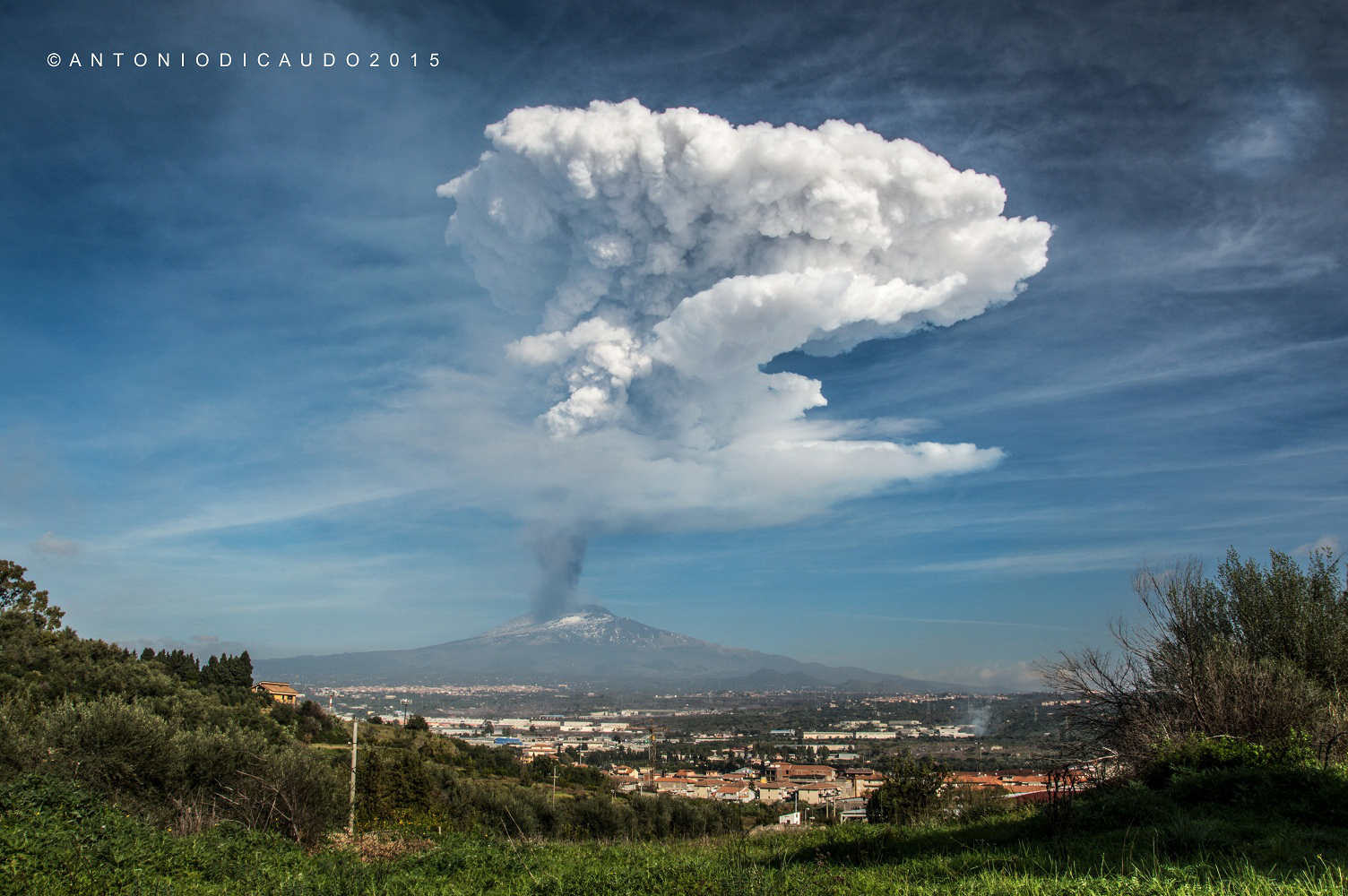 Etna eruption Chasm