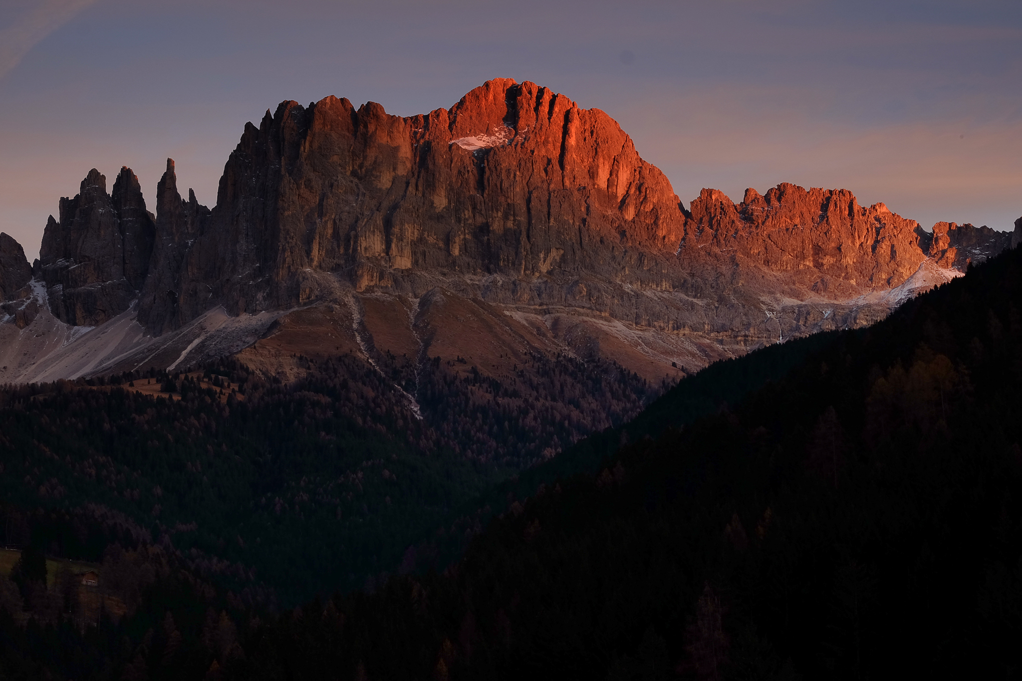 Rosengarten at sunset