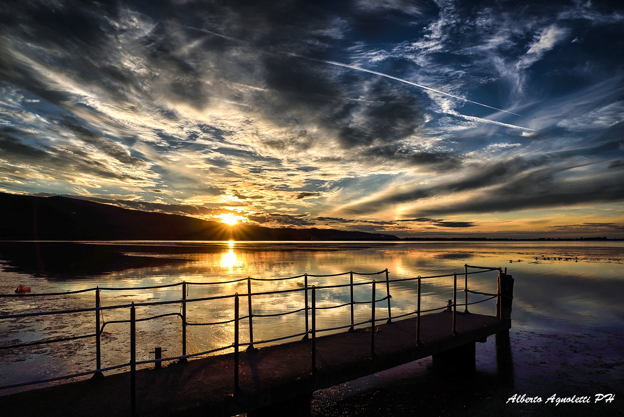 Un tranquillo tramonto d'autunno...
