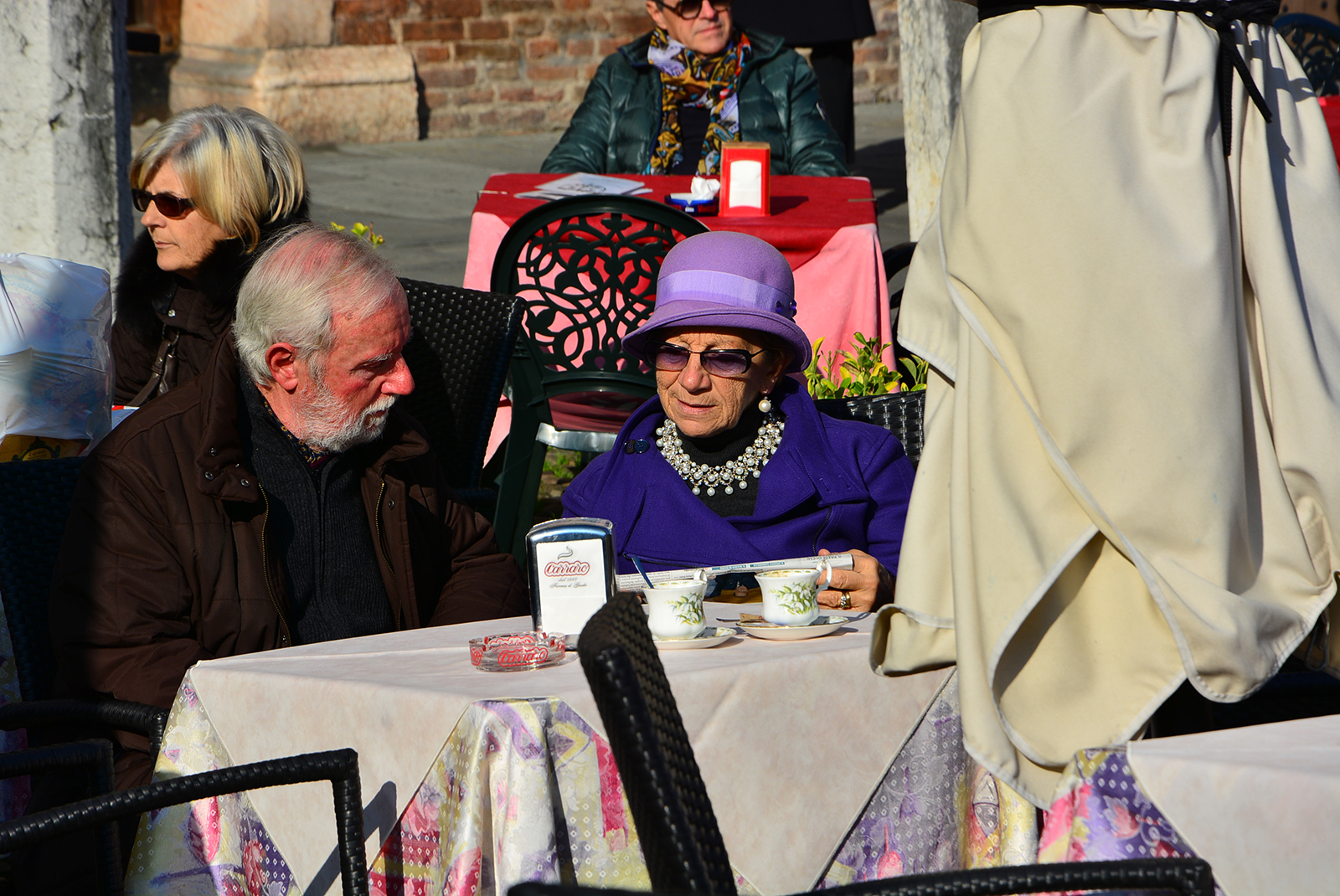 a coffee in the square