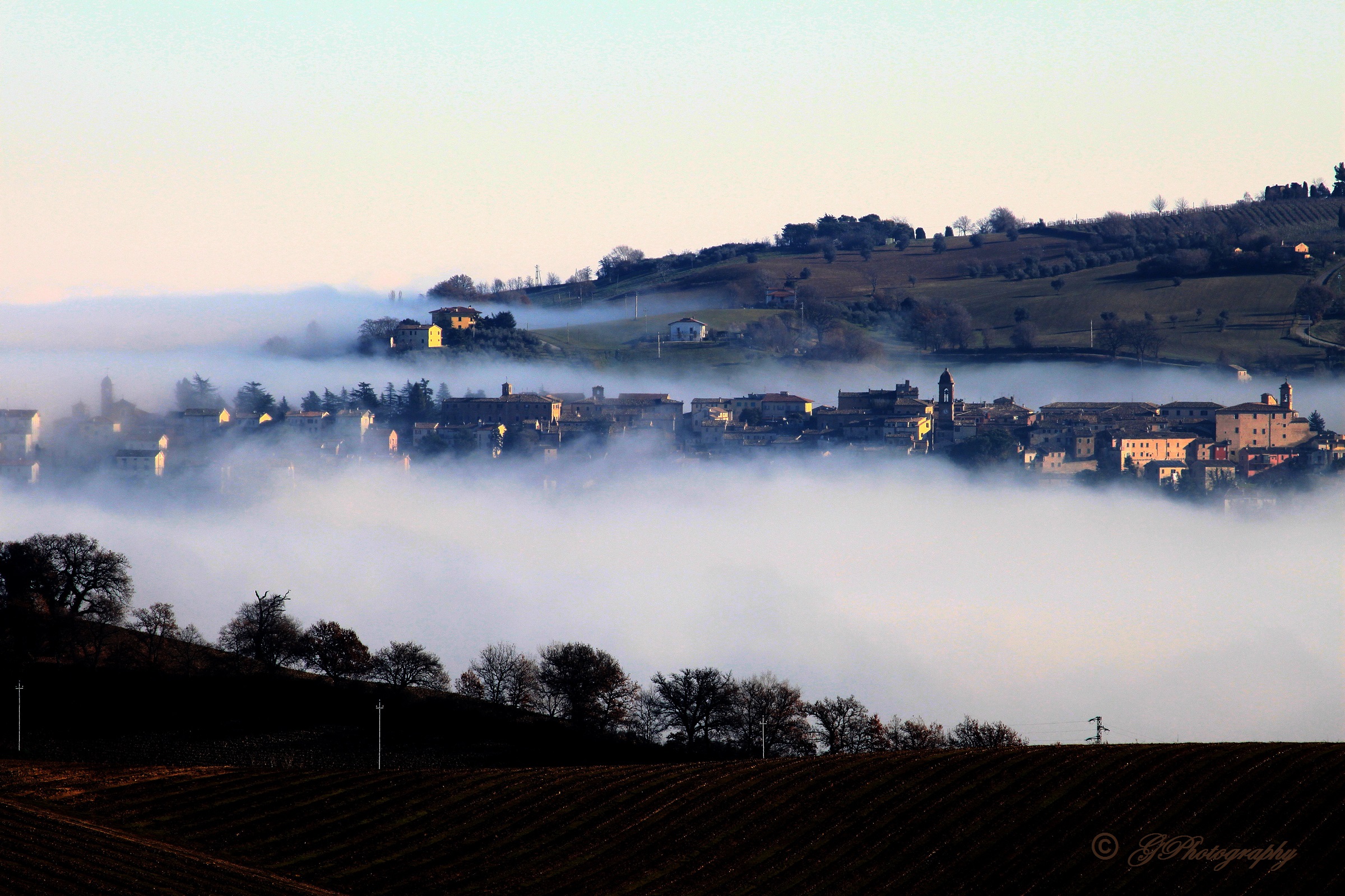 Fog on the Adriatic coast