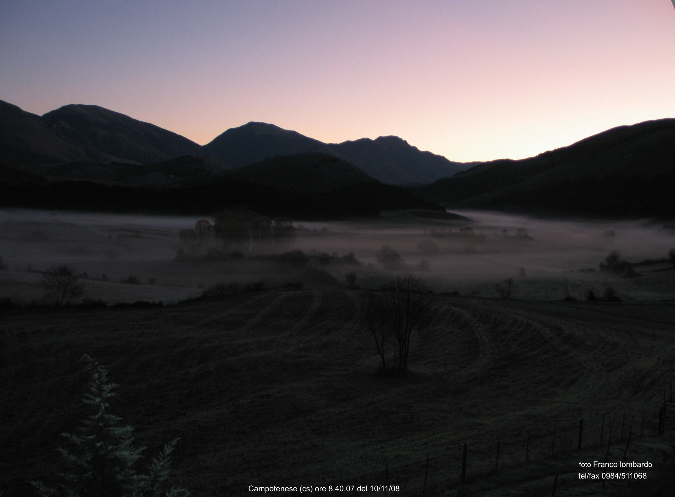 sunrise on pollino Cs phase 1 (larva)