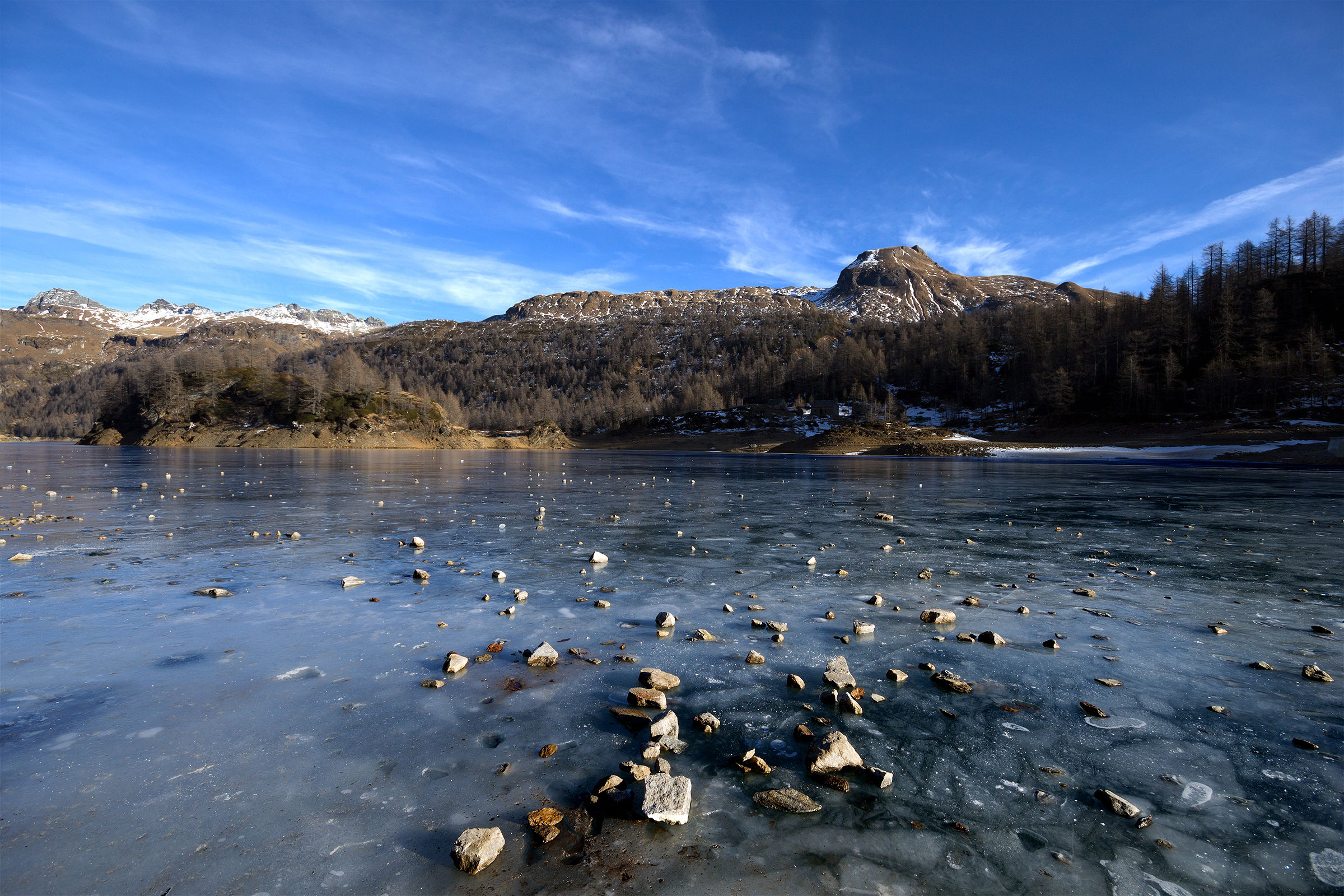 No snow but ice in abundance!
