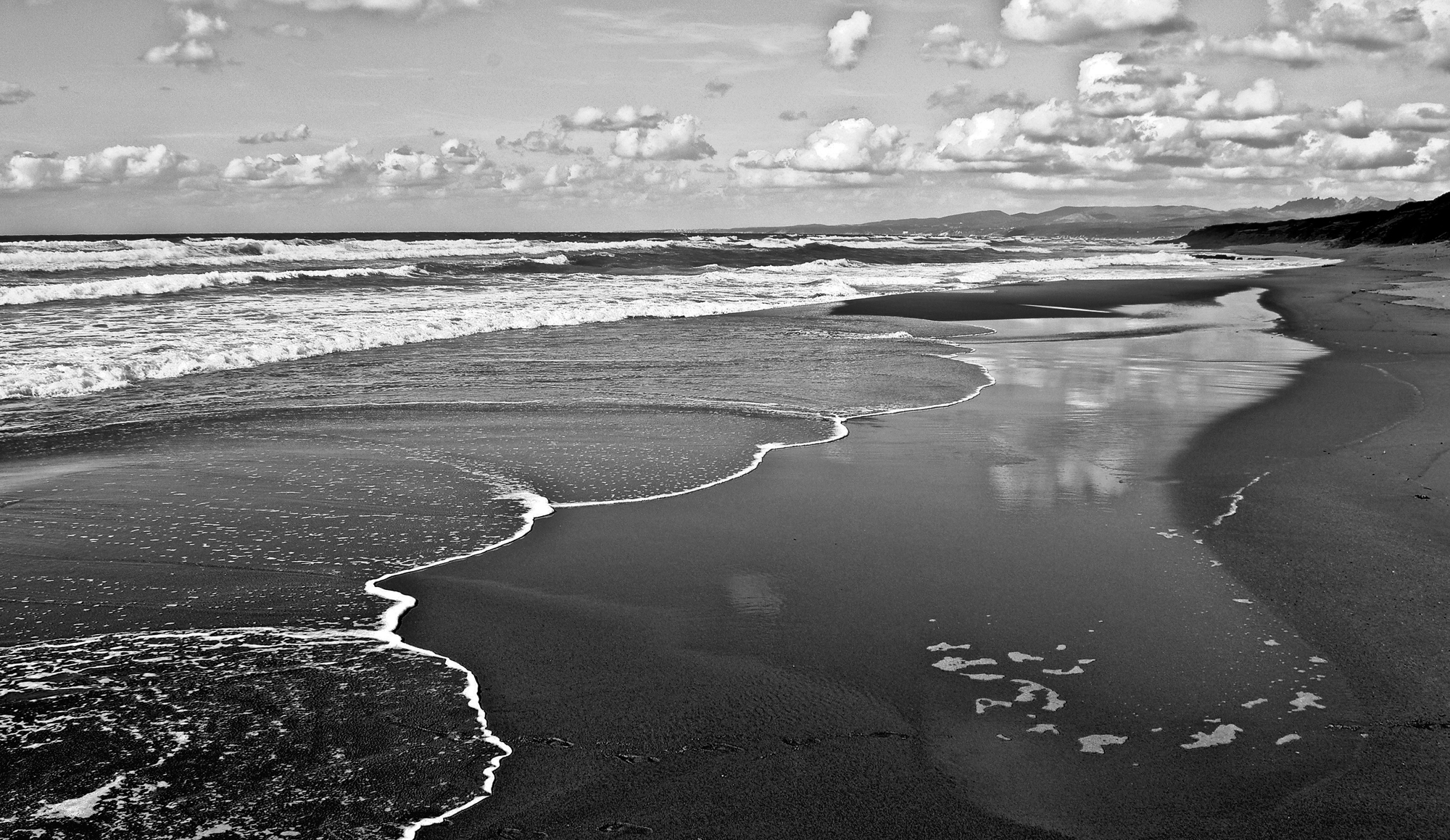 Onde lunghe a Piscinas