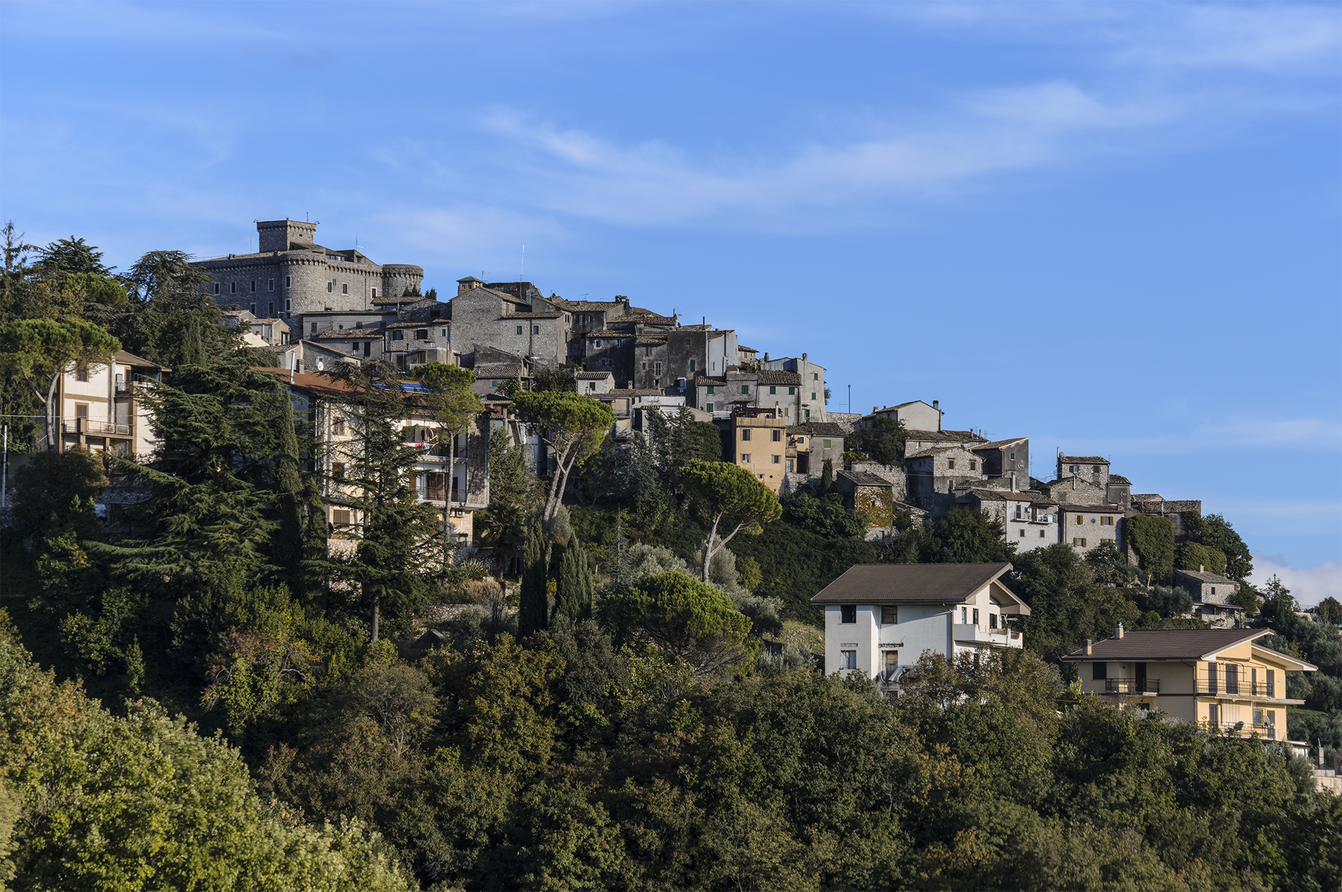 San Polo dei Cavalieri dalla strada per Marcellina