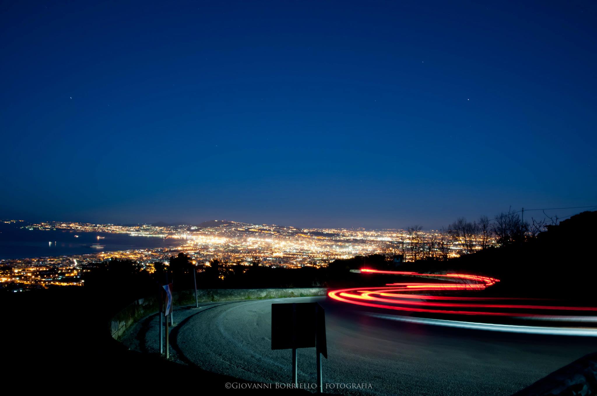 scendendo dal vesuvio