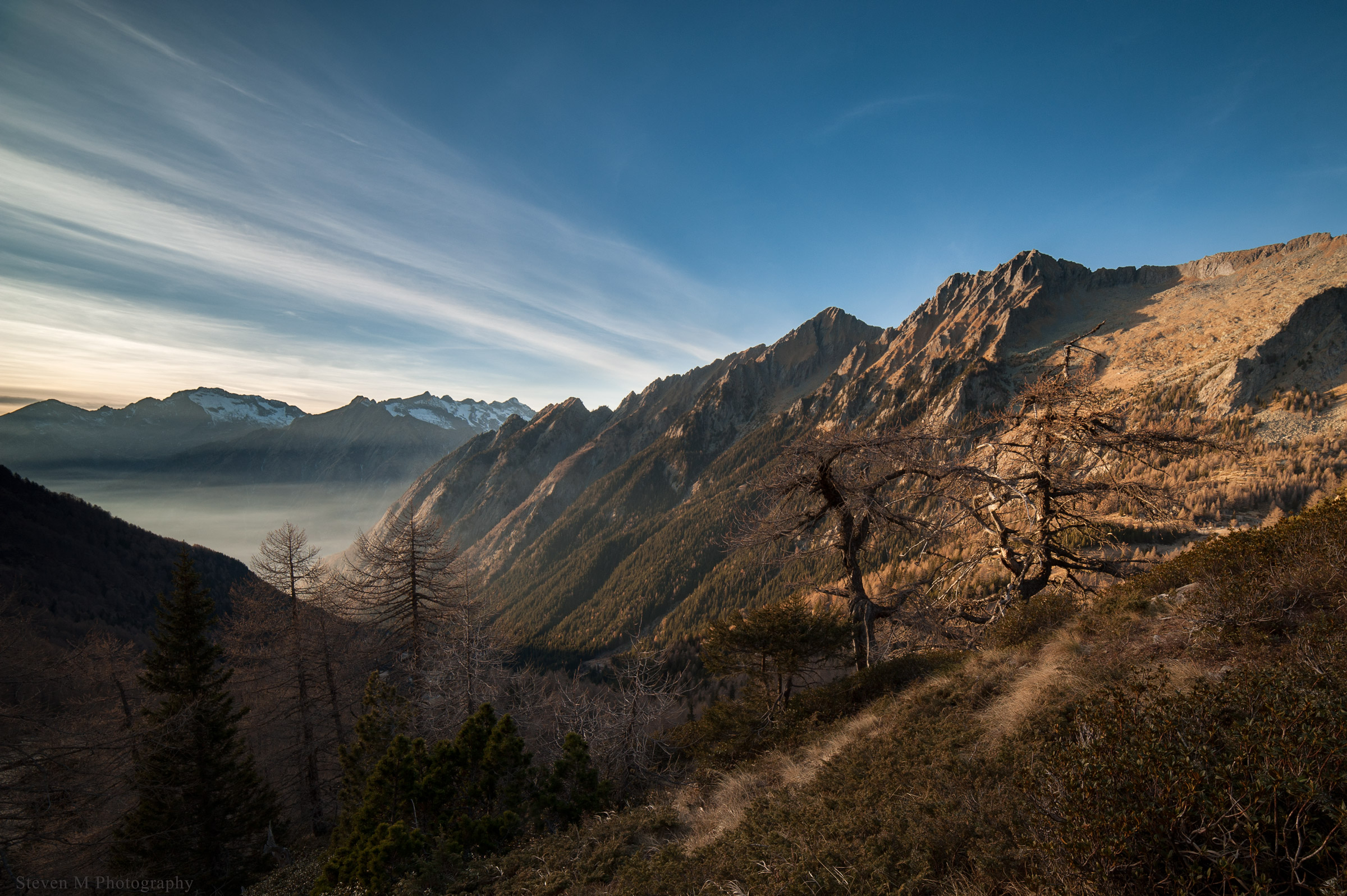 Tramonto in Val Terzena