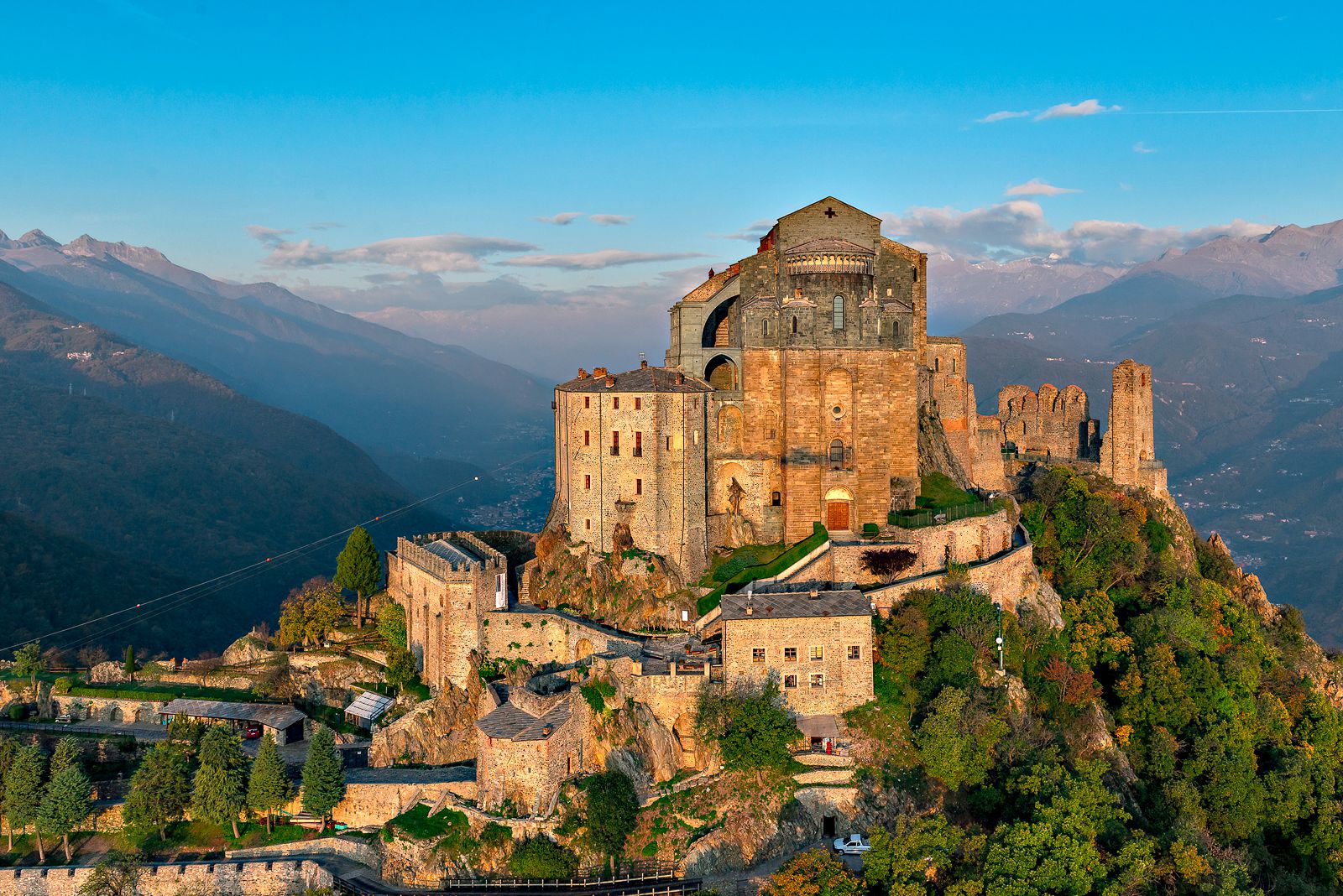 Sacra di San Michele - Aerial View