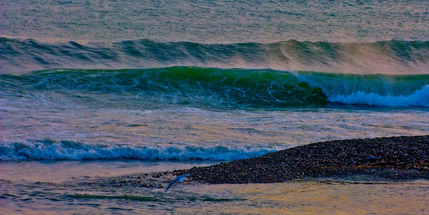 the sea at the mouth of Genoa