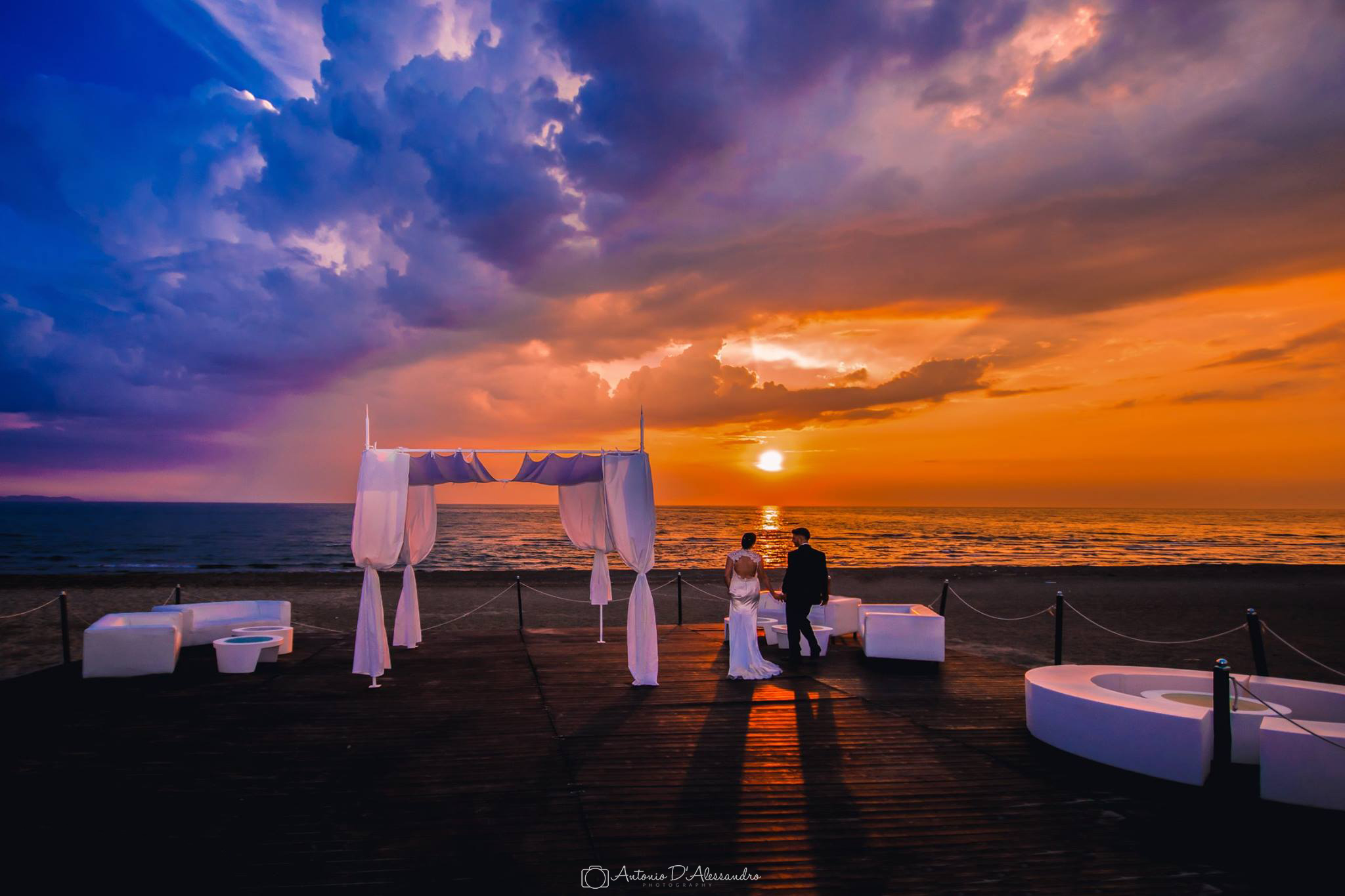 wedding sunset