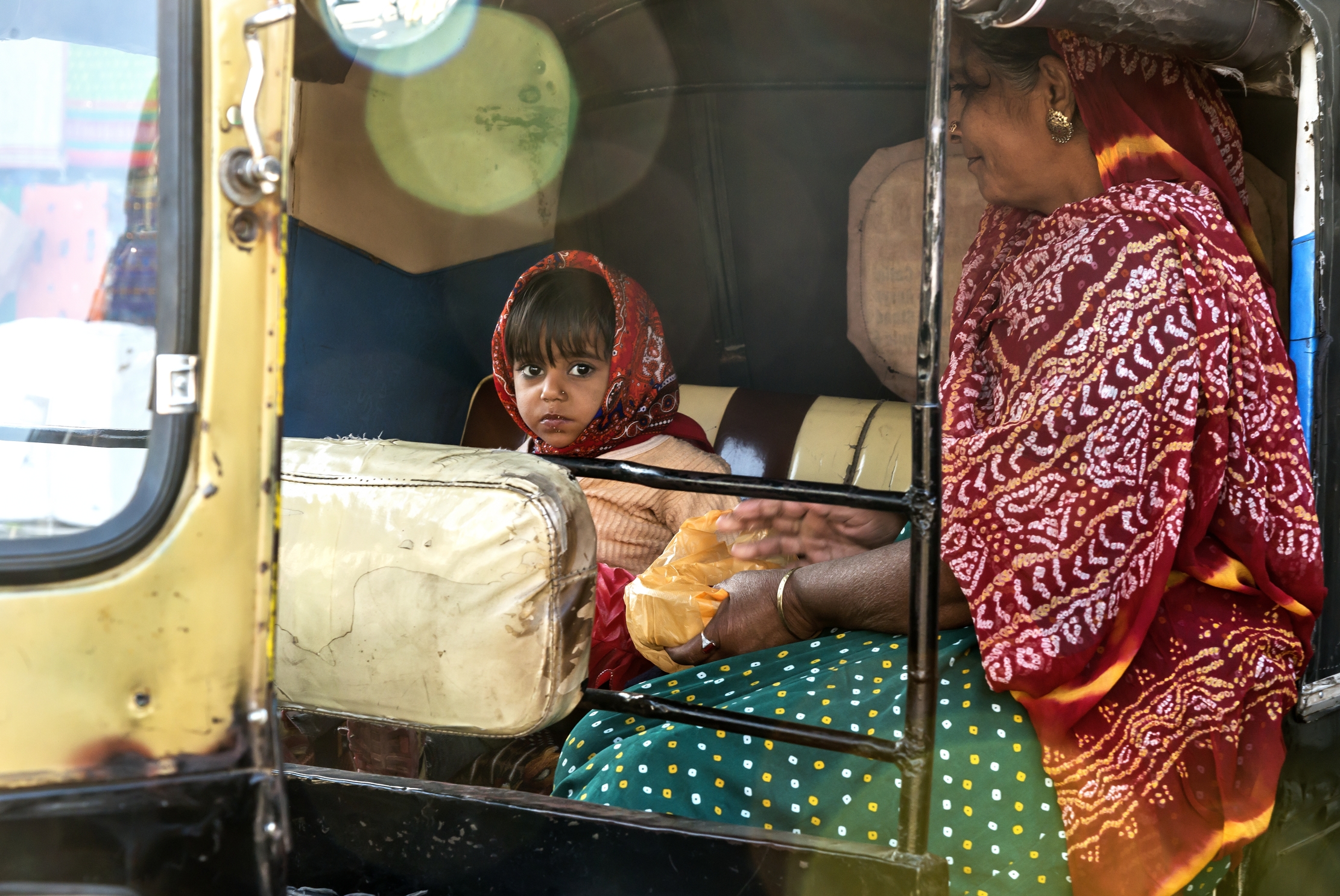 Gujarat 2015 - In the "taxi"