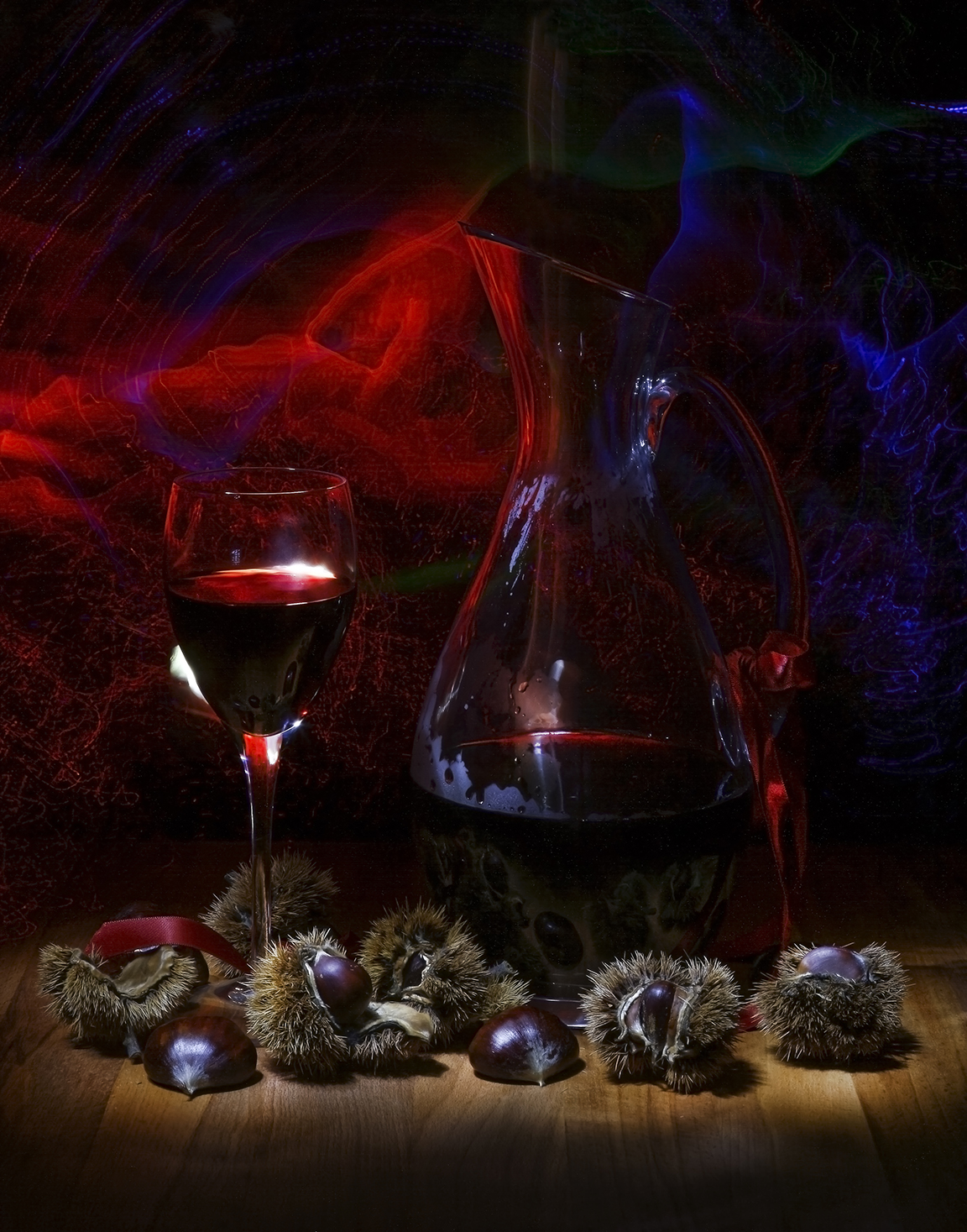 Harvest in light painting