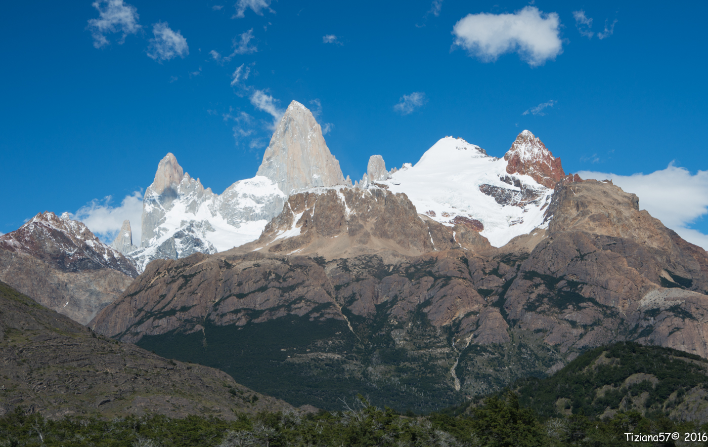 El Chalten Fitz Roy Group's northeastern wall