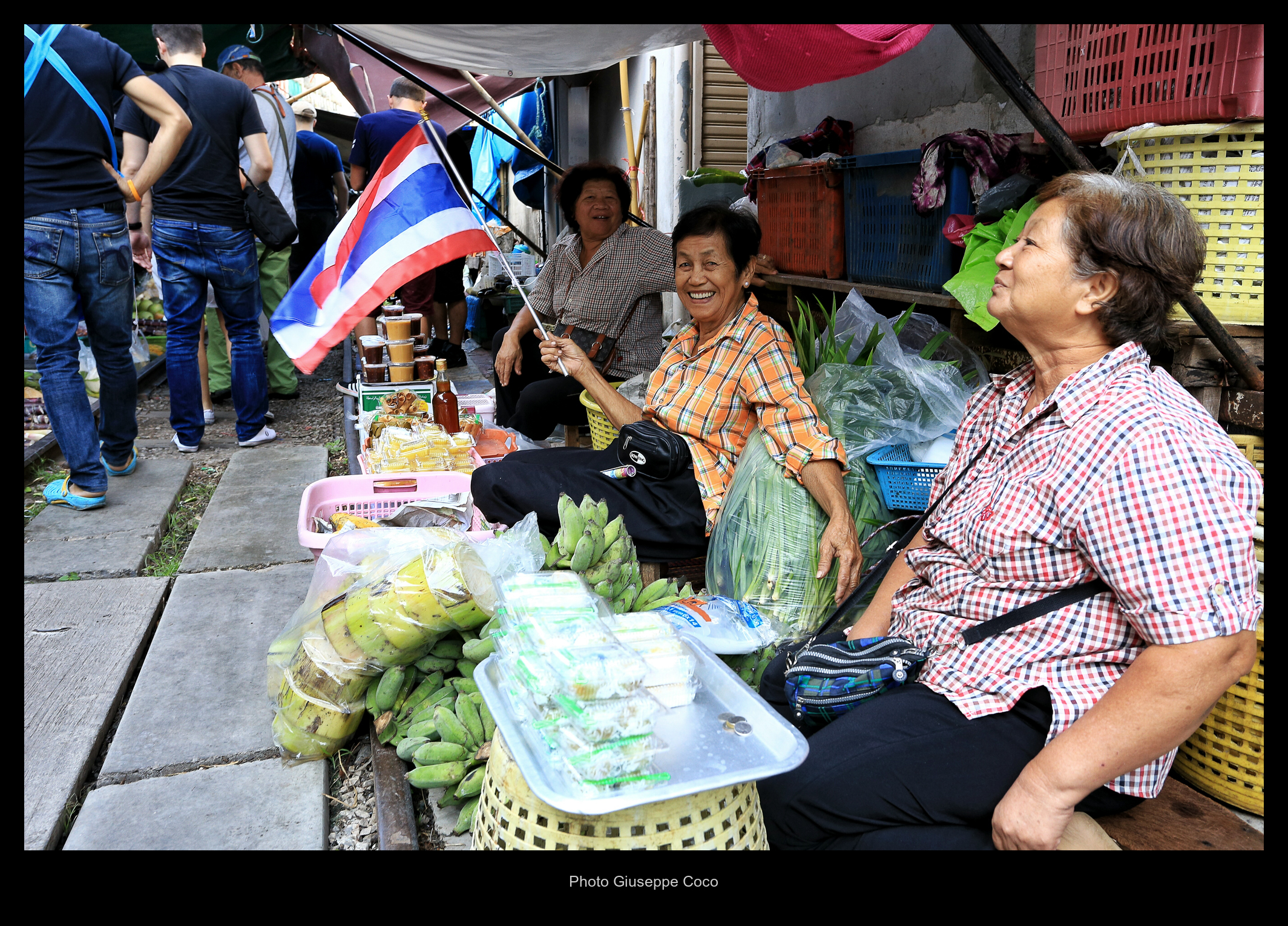 Maeklong Market (on track) - Bangkok