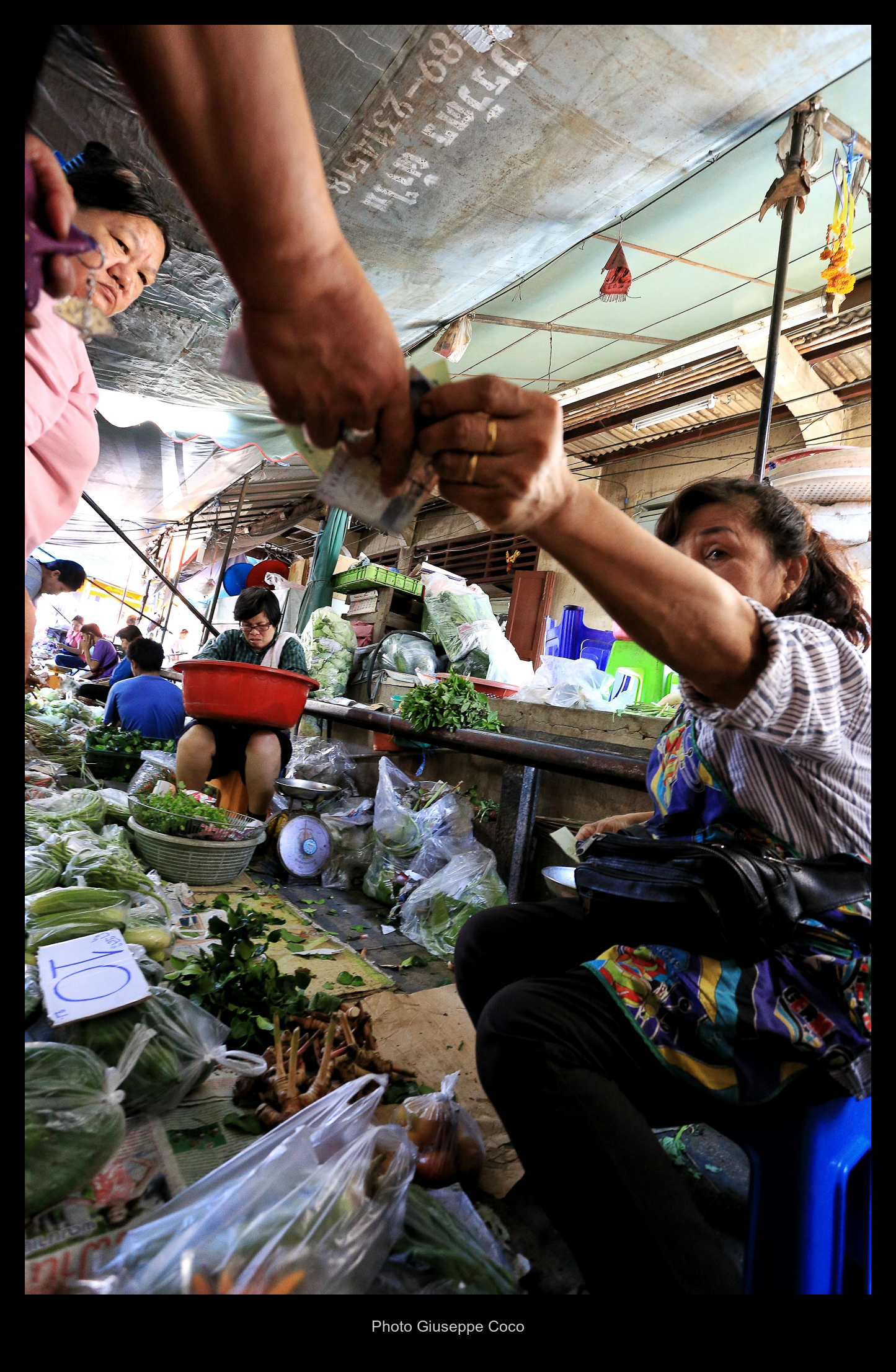 Maeklong Market (on track) - Bangkok