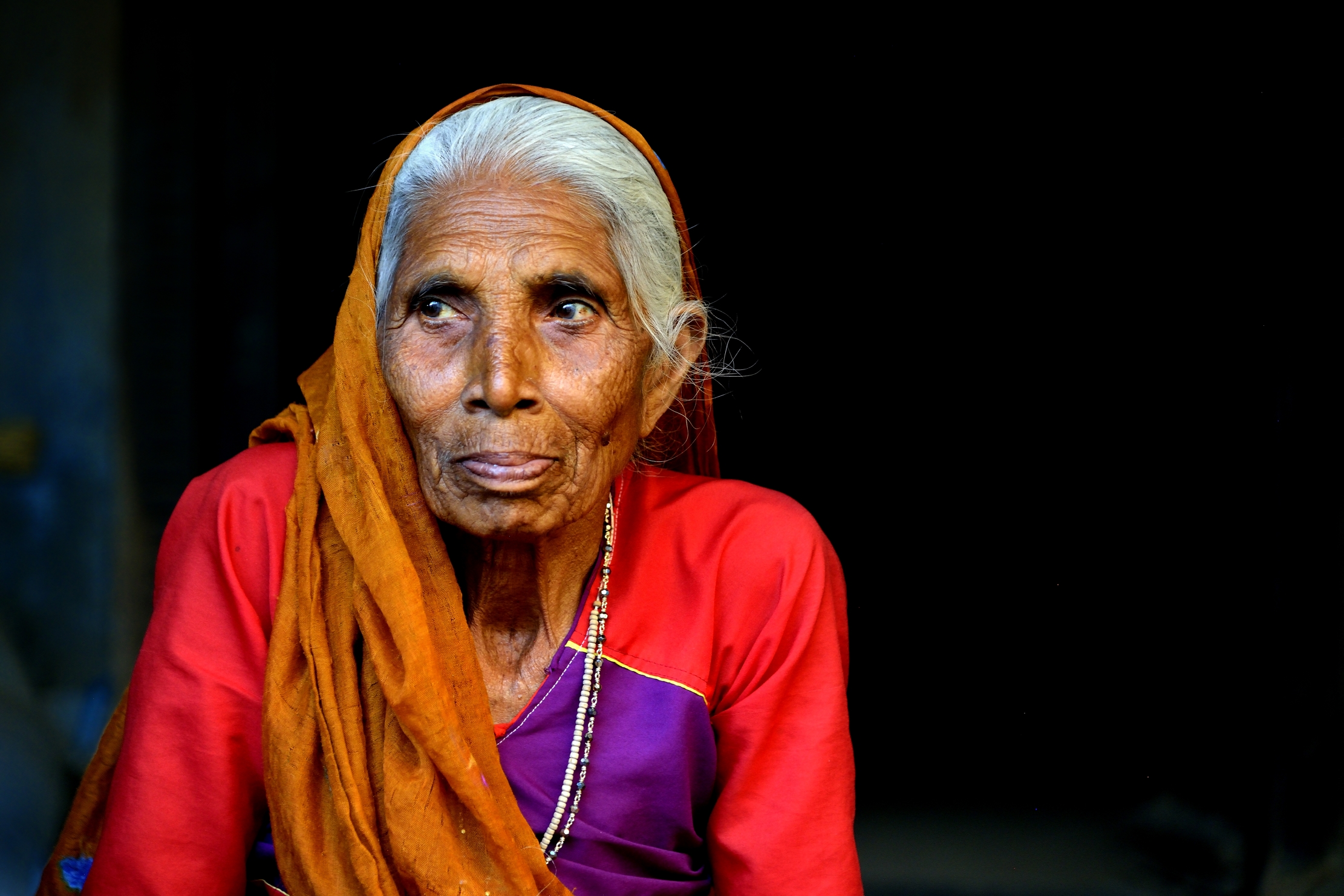 Gujarat 2015 - Anziana contadina