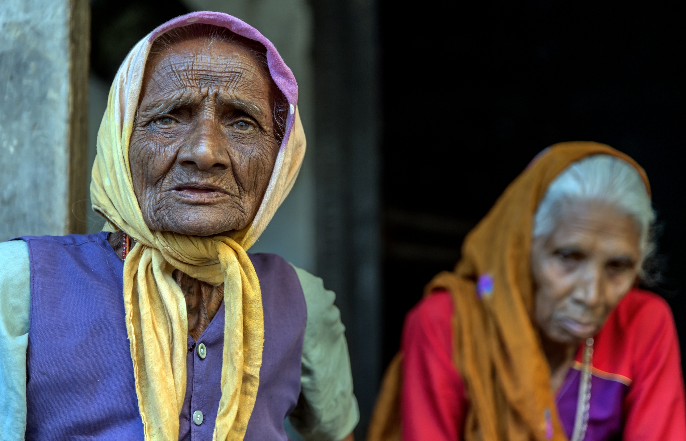 Gujarat 2015 - Anziane contadine