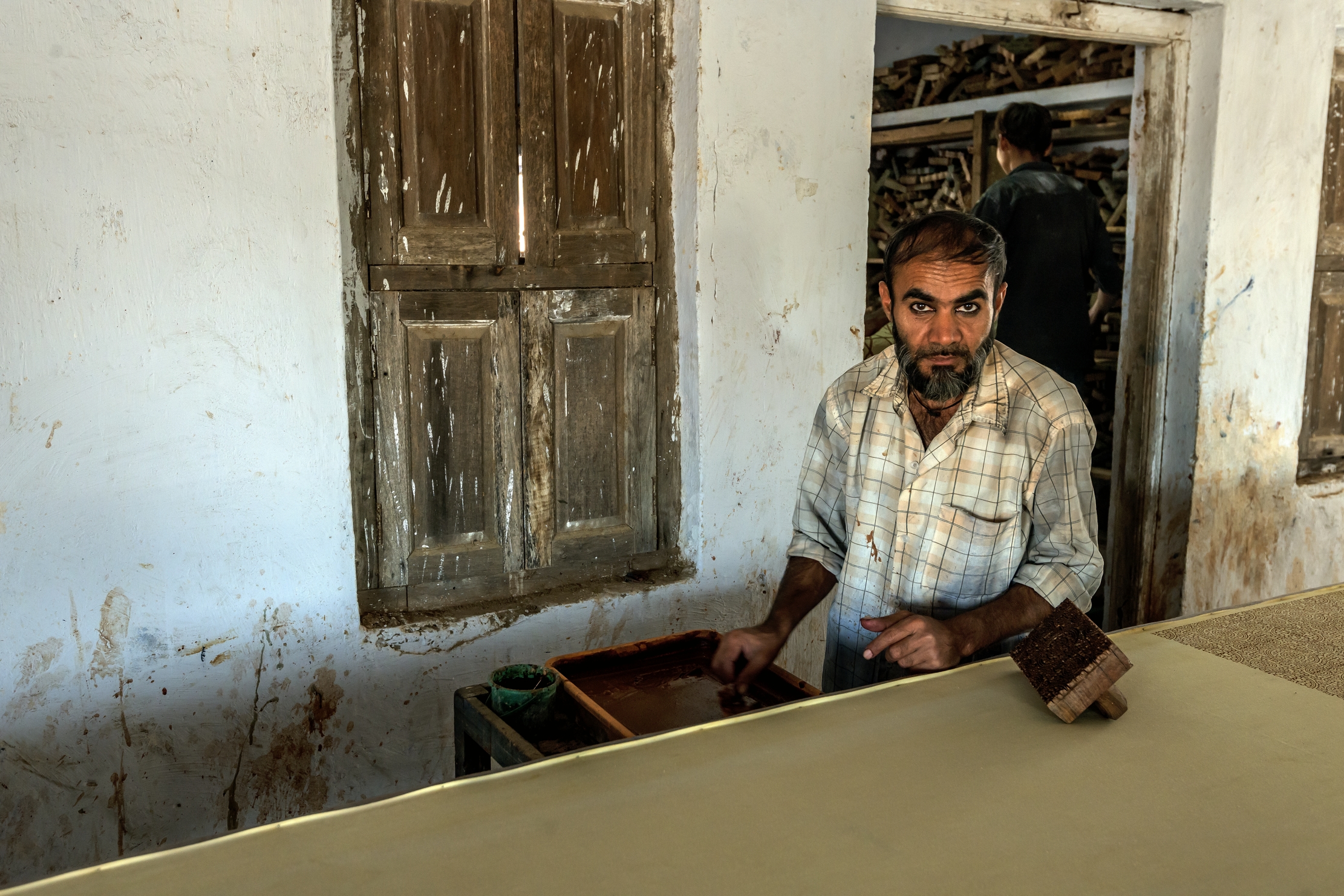 Gujarat 2015 - In a textile factory and dyeing