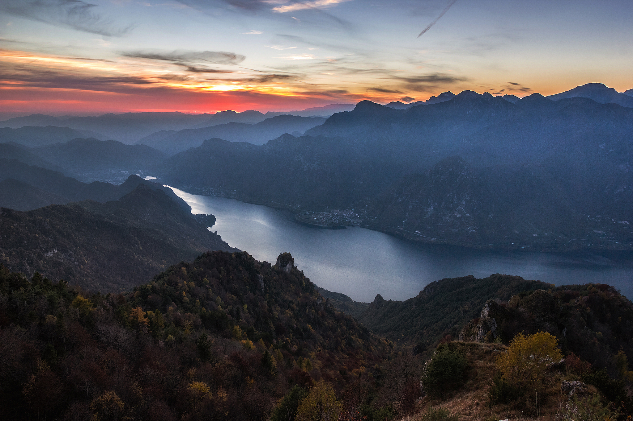 Un altro tramonto dal monte Stino