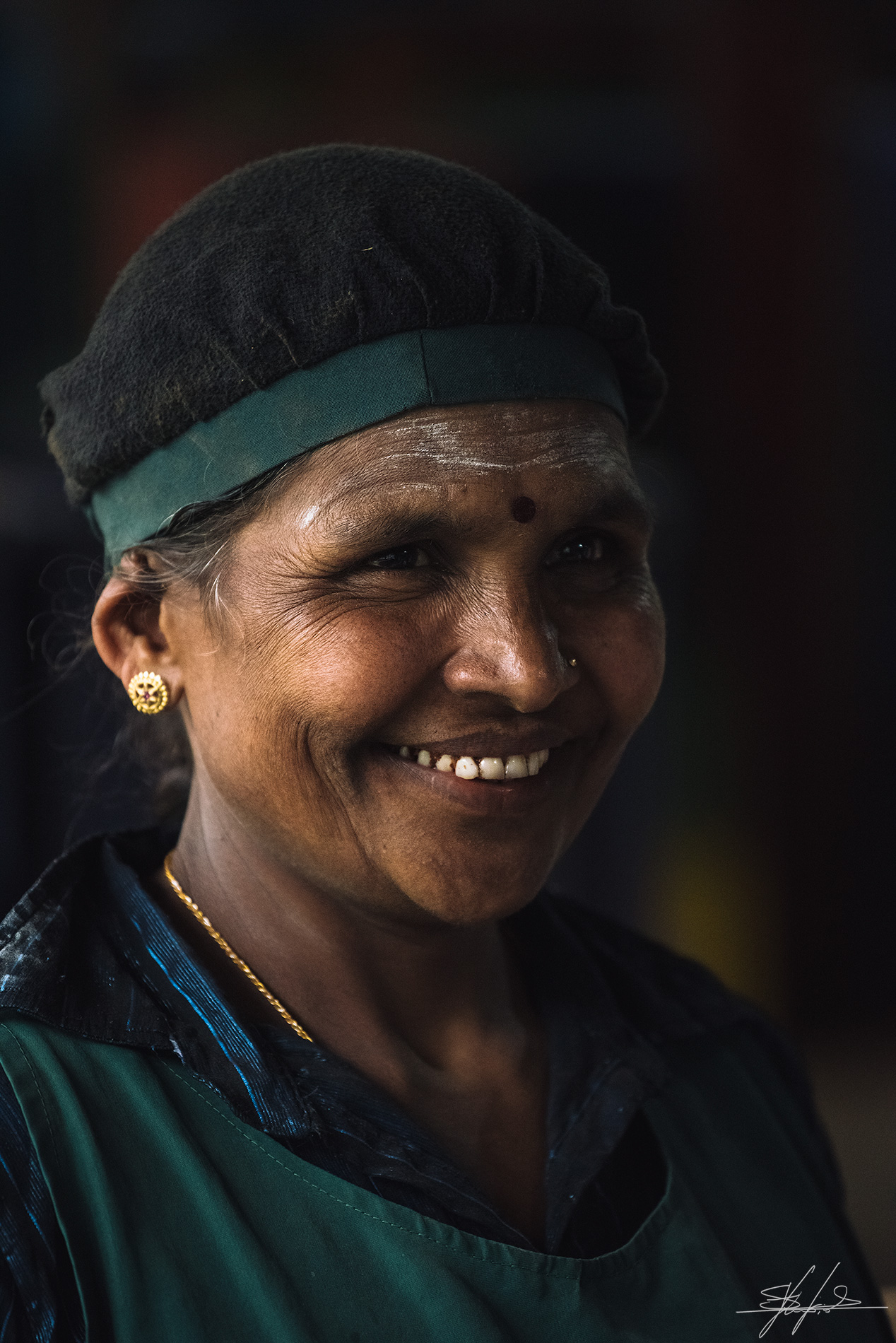 Inside a tea factory