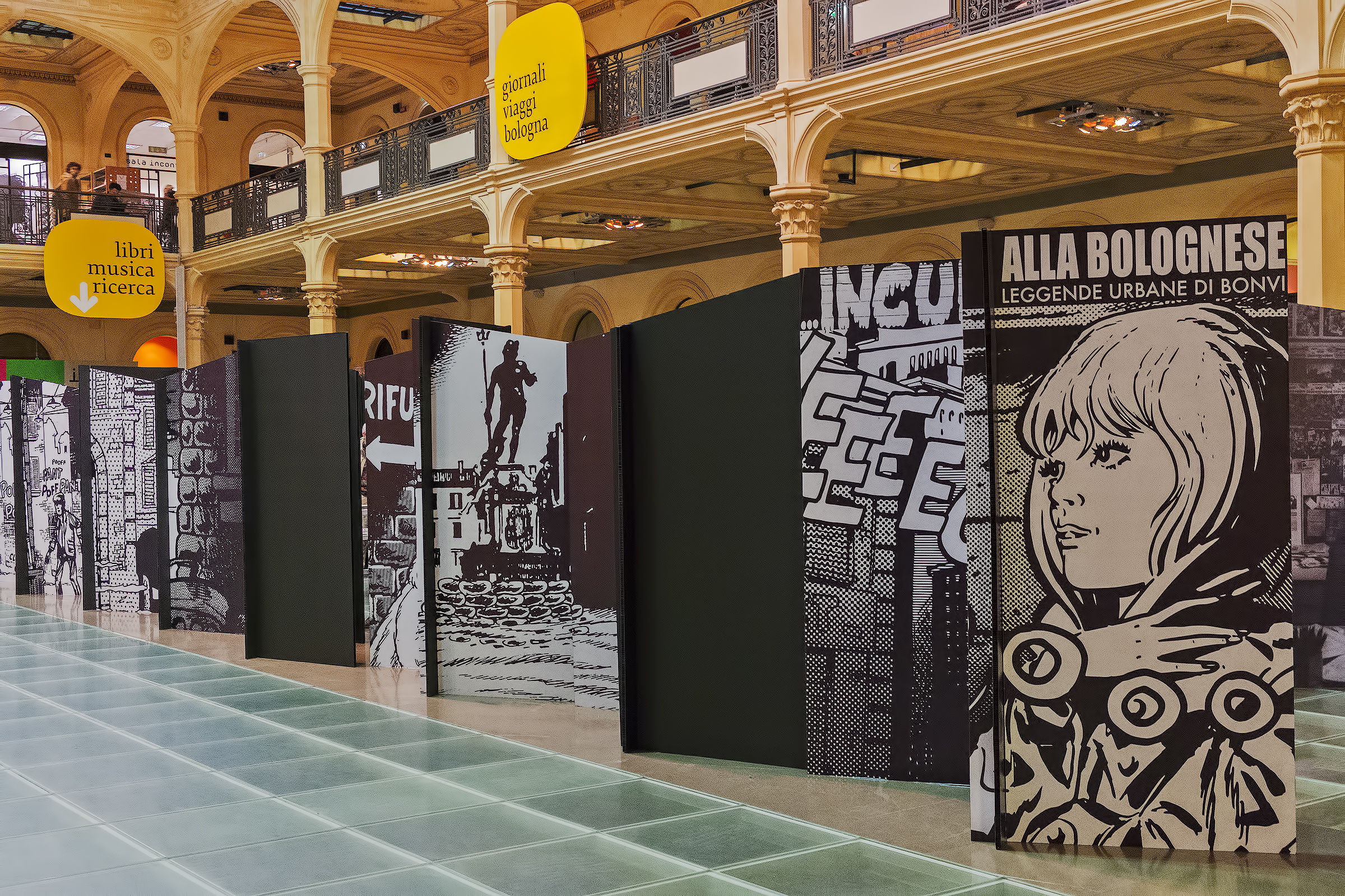 Comic books among the books