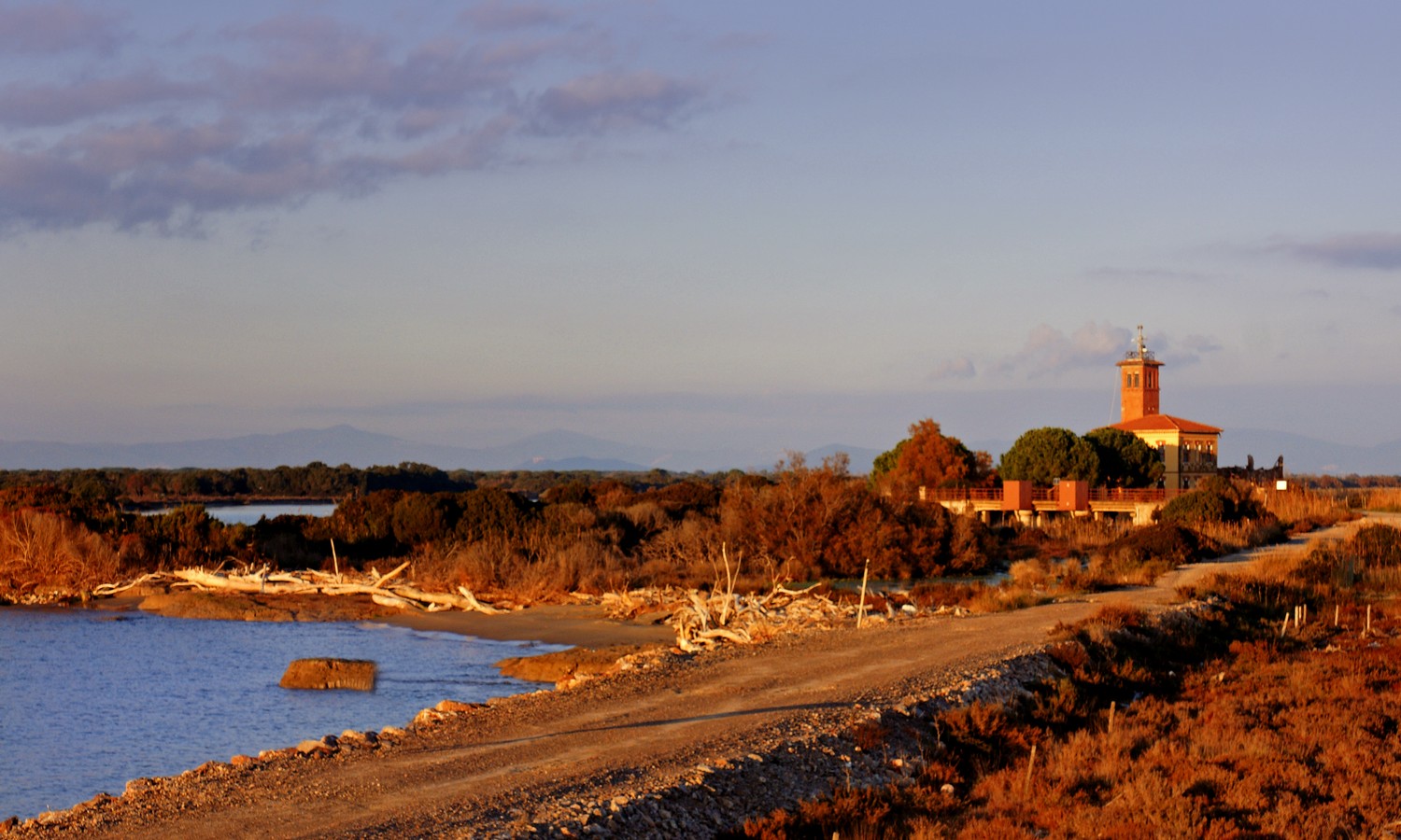 Bocca d'Ombrone from Marina di Alberese