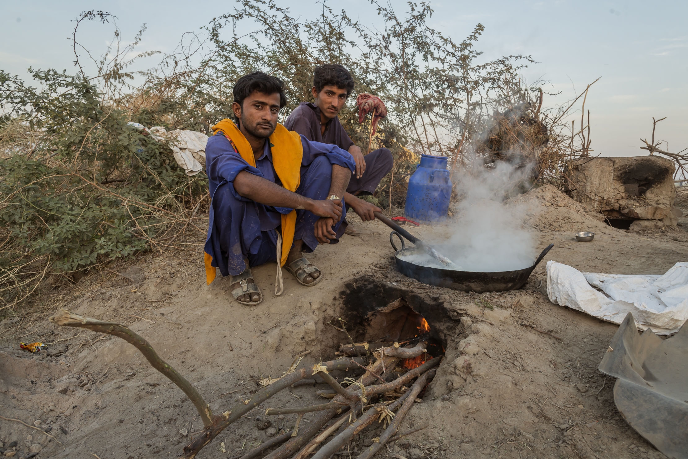 Gujarat 2015 - Preparazione del formaggio