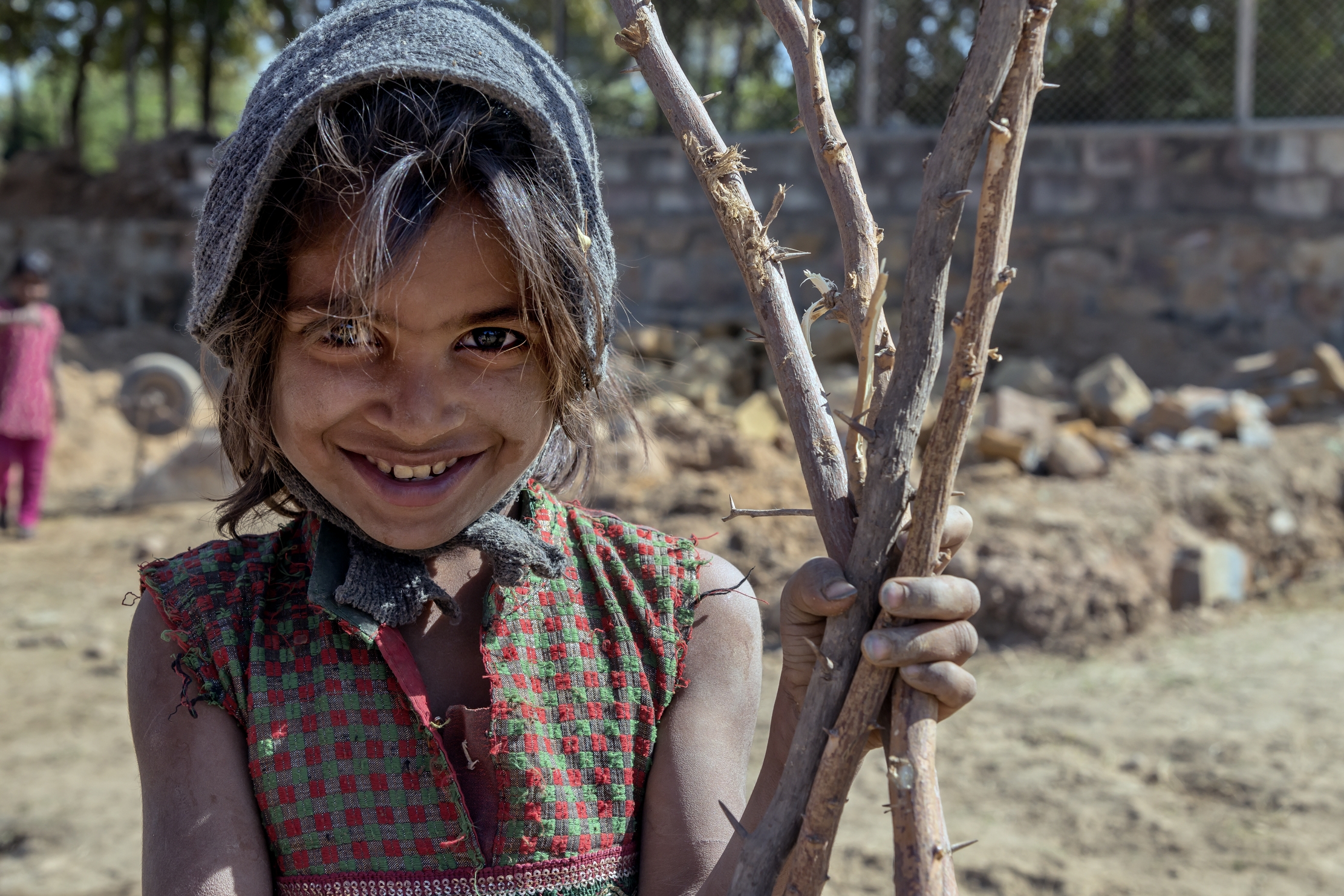 Gujarat 2015  - In un cantiere a Bhuj