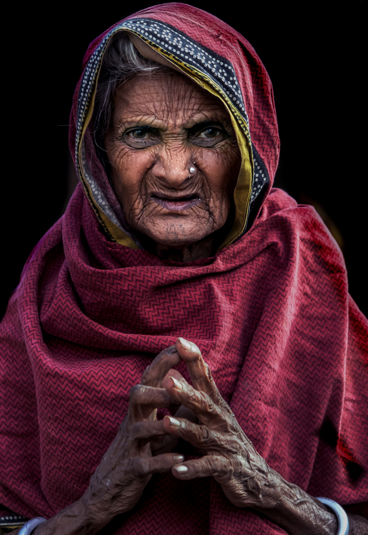 Gujarat 2015 - Anziana contadina