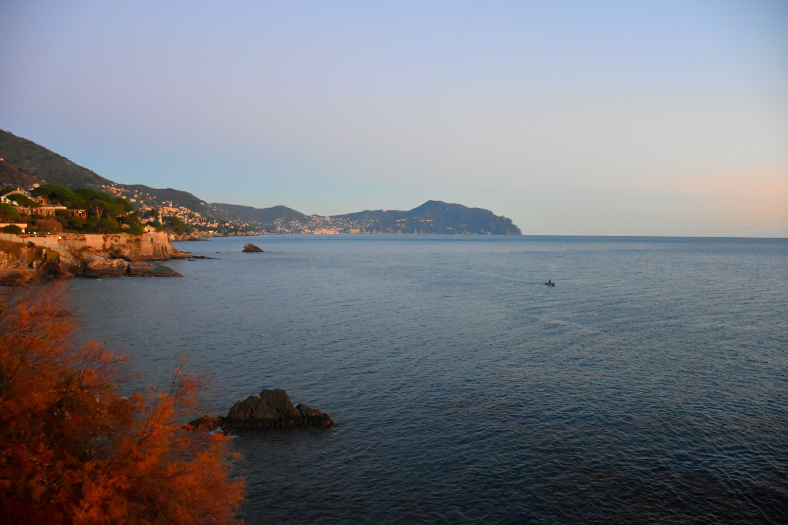 View from the promenade in Nervi