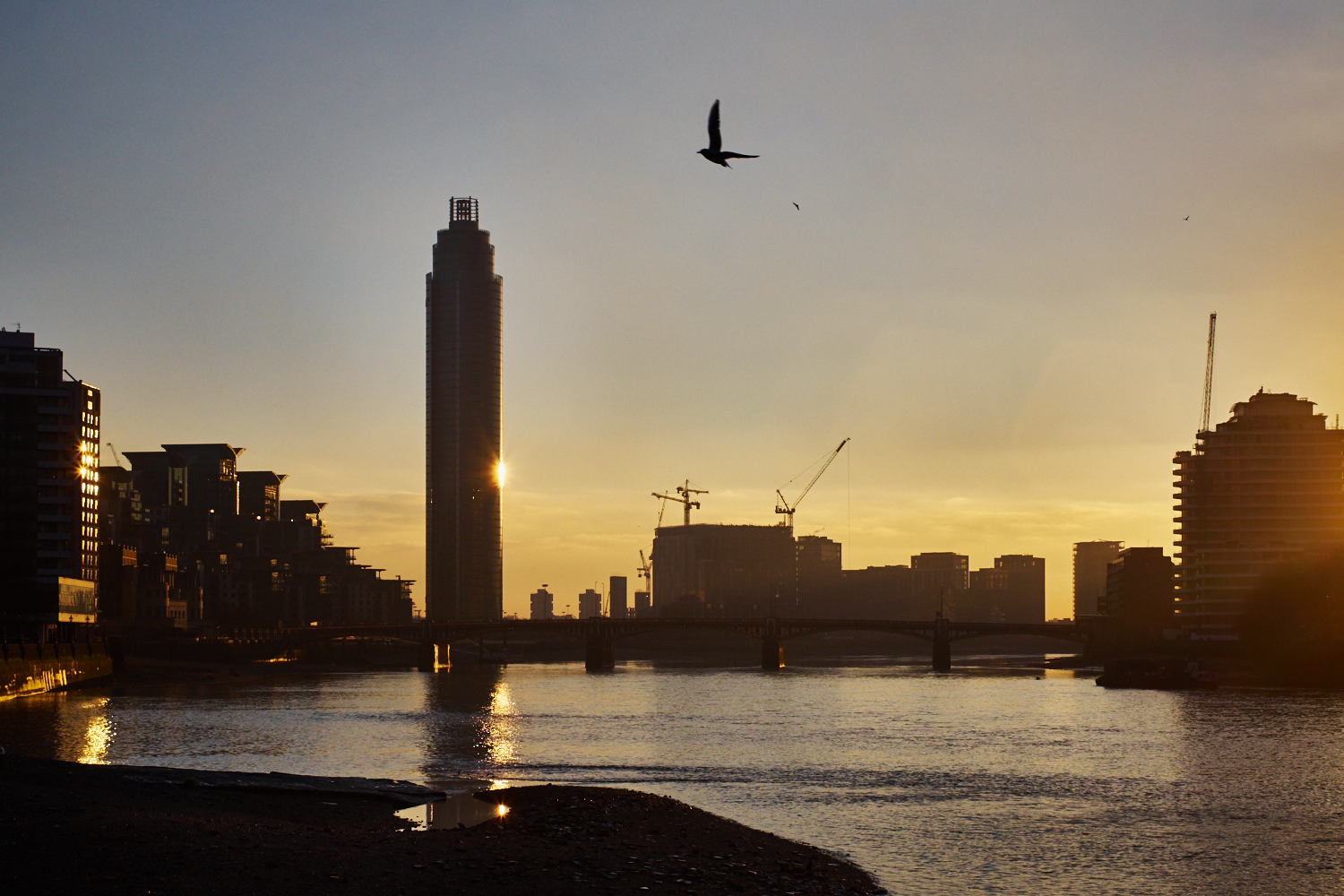 Sunset in Vauxhall