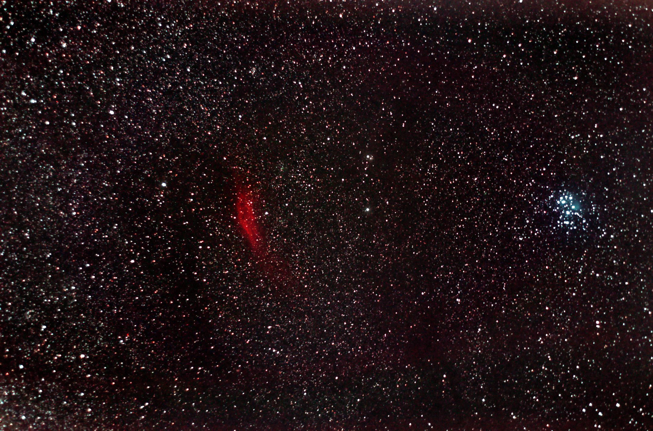 Grande campo california e le pleiadi!!