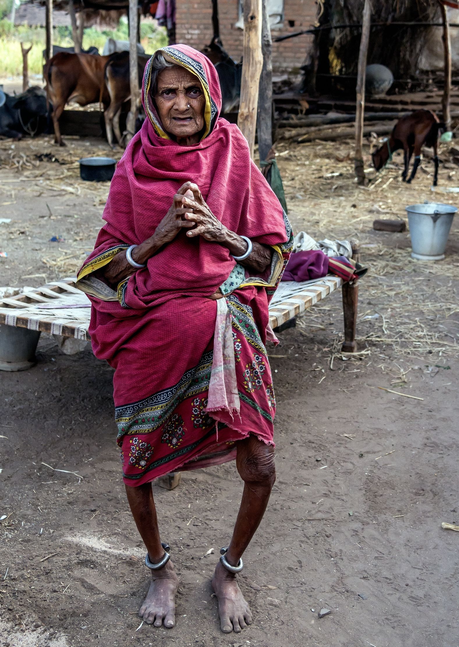 Gujarat 2015 - Contadina centenaria (o quasi)