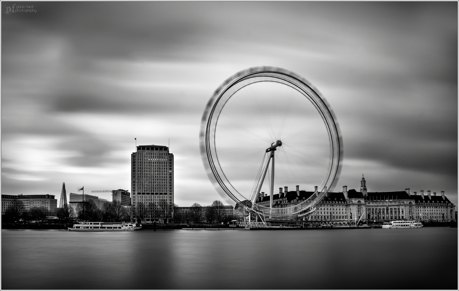 The dark sky of London