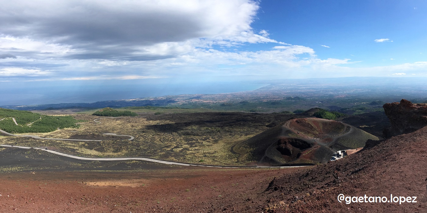 View of Catania from Etna