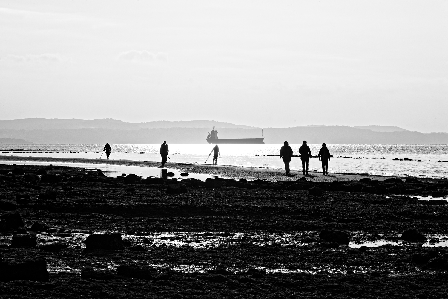 I cercatori d'oro in spiaggia...