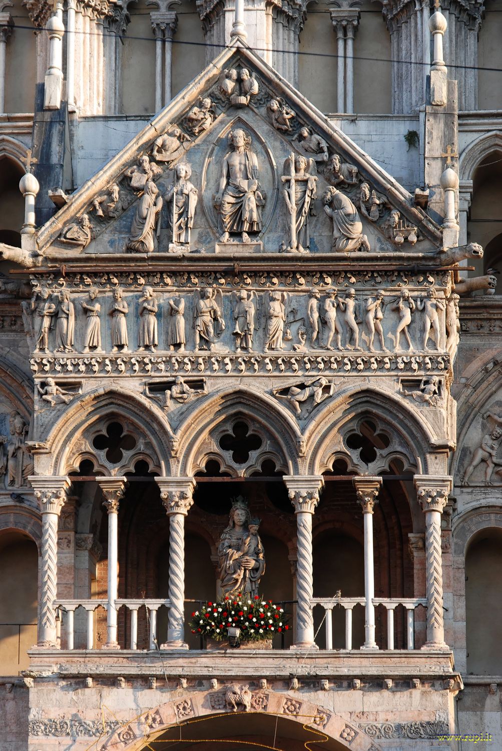 The porch of the Cathedral of Ferrara