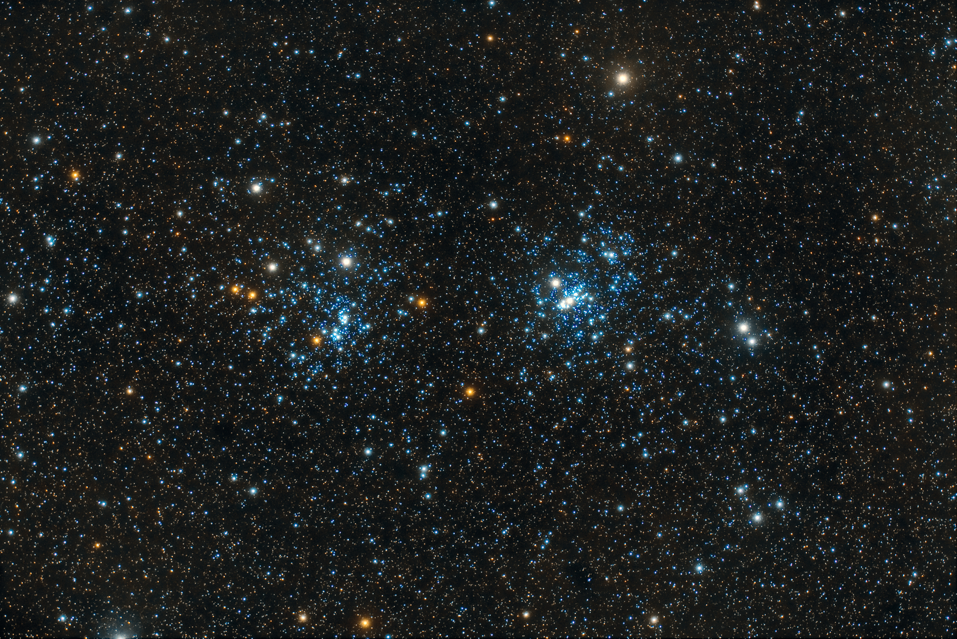 Perseus double cluster taken with Takahashi TOA 130