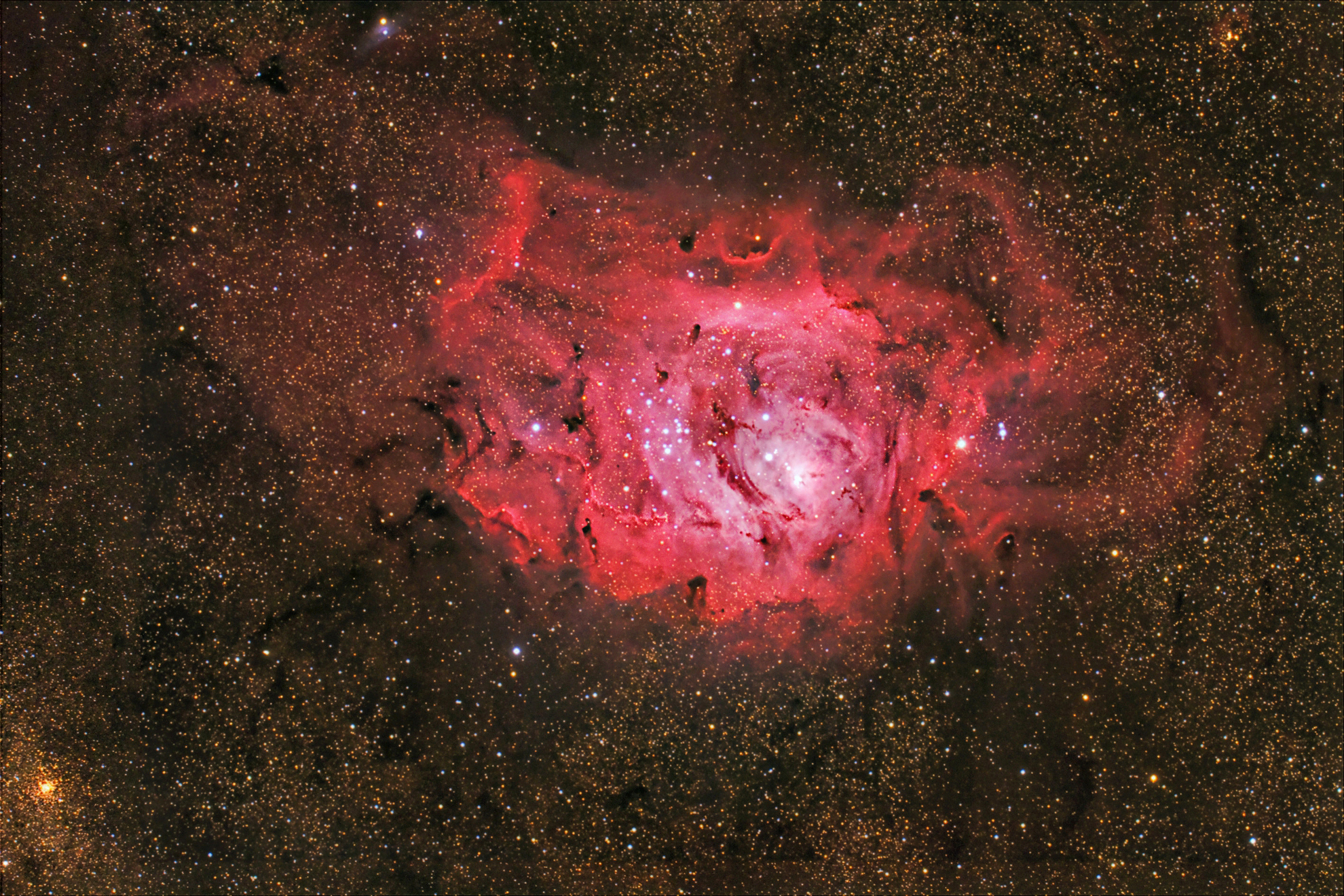 M8 Lagoon Nebula from Colle Nivolet