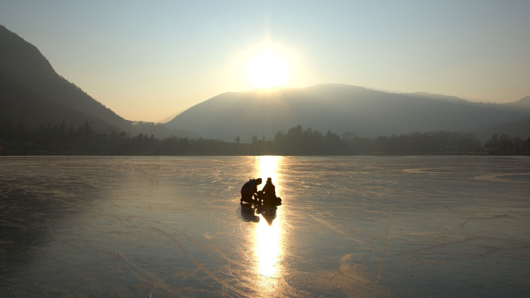 Couple on the ice