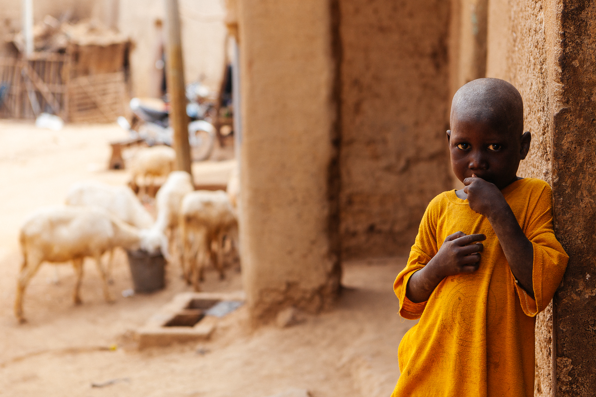 la vita quotidiana per le strade di ocra